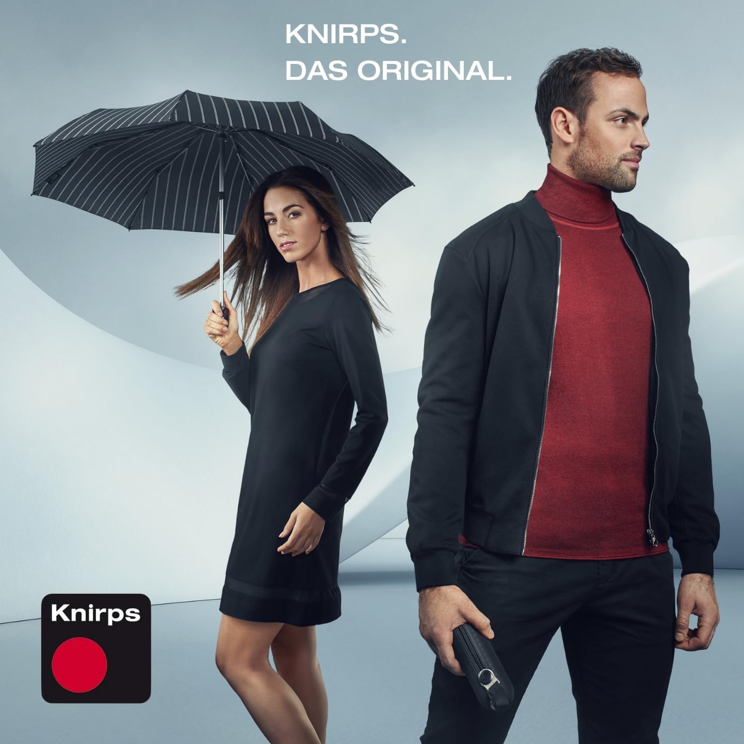 Thumbnail 6 de Knirps Regenschirm C.050 Small Manual Black – kompakter Taschenschirm, windstabil und leicht