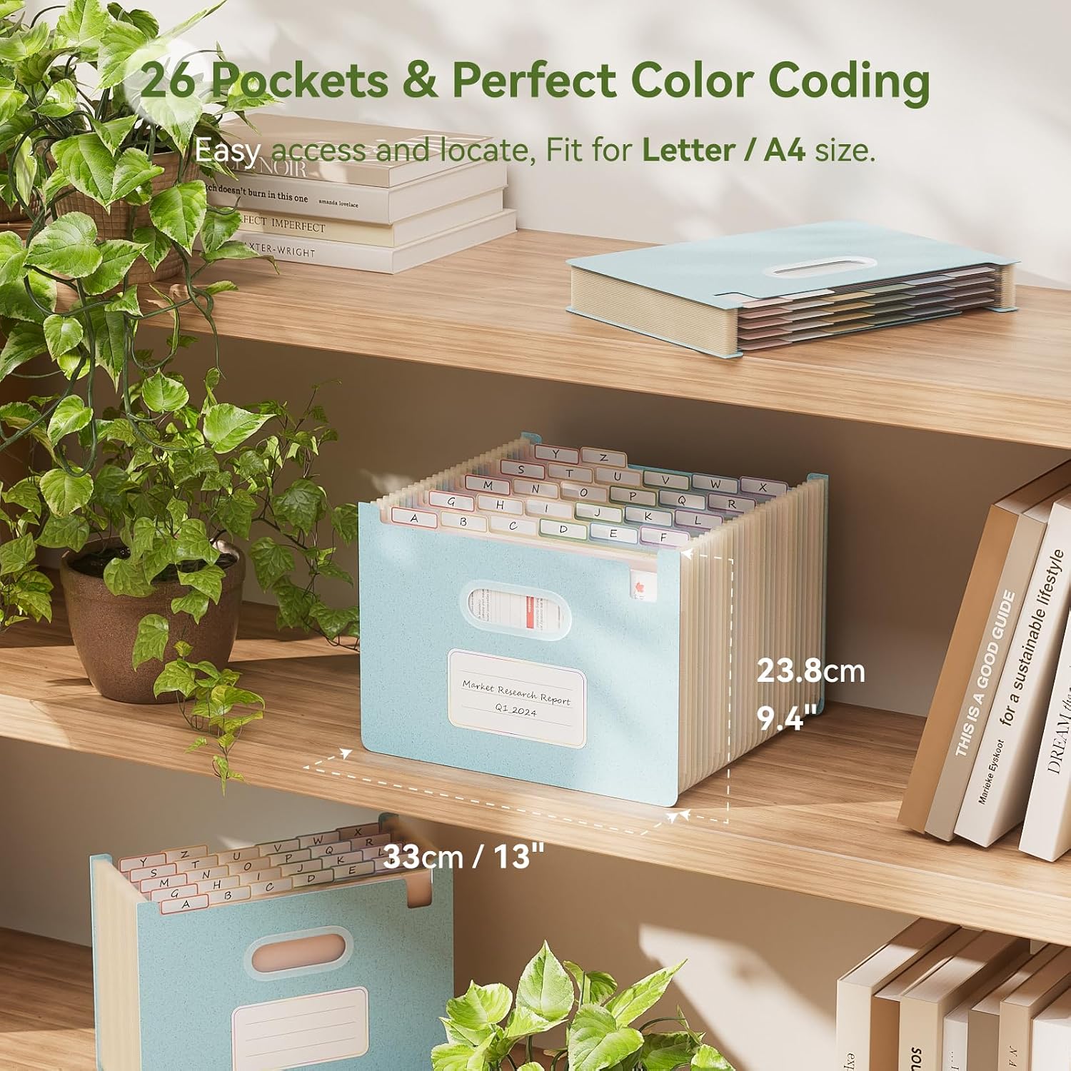 Thumbnail 3 de EcoStash 26 Pocket A4 File Organiser