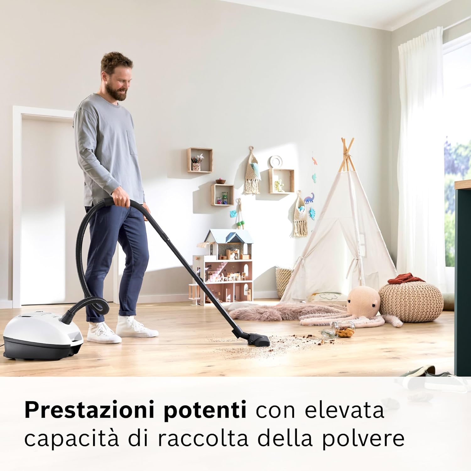 Detalle de Bosch Serie 4 BGB41WH1 aspirapolvere 11 m