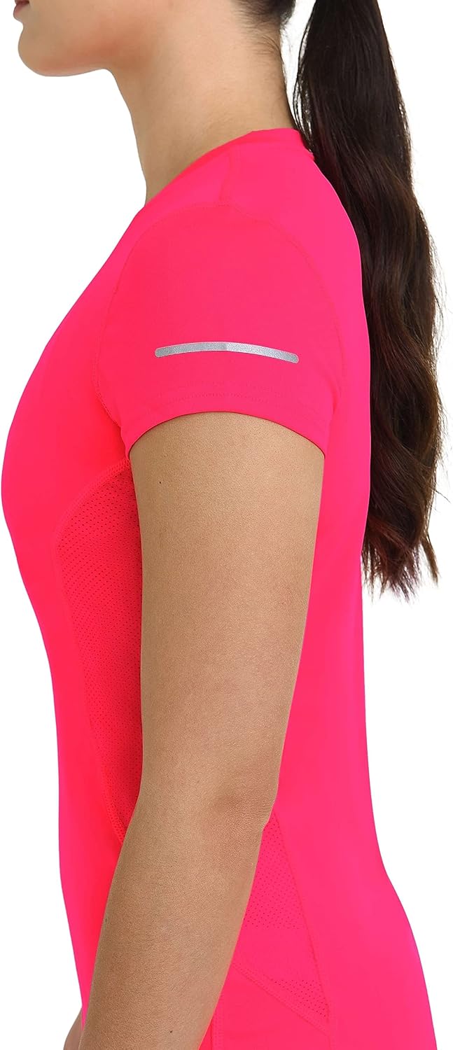 Detalle de TCA Women's Atomic Short Sleeve QuickDry Gym Top: practical support for workouts