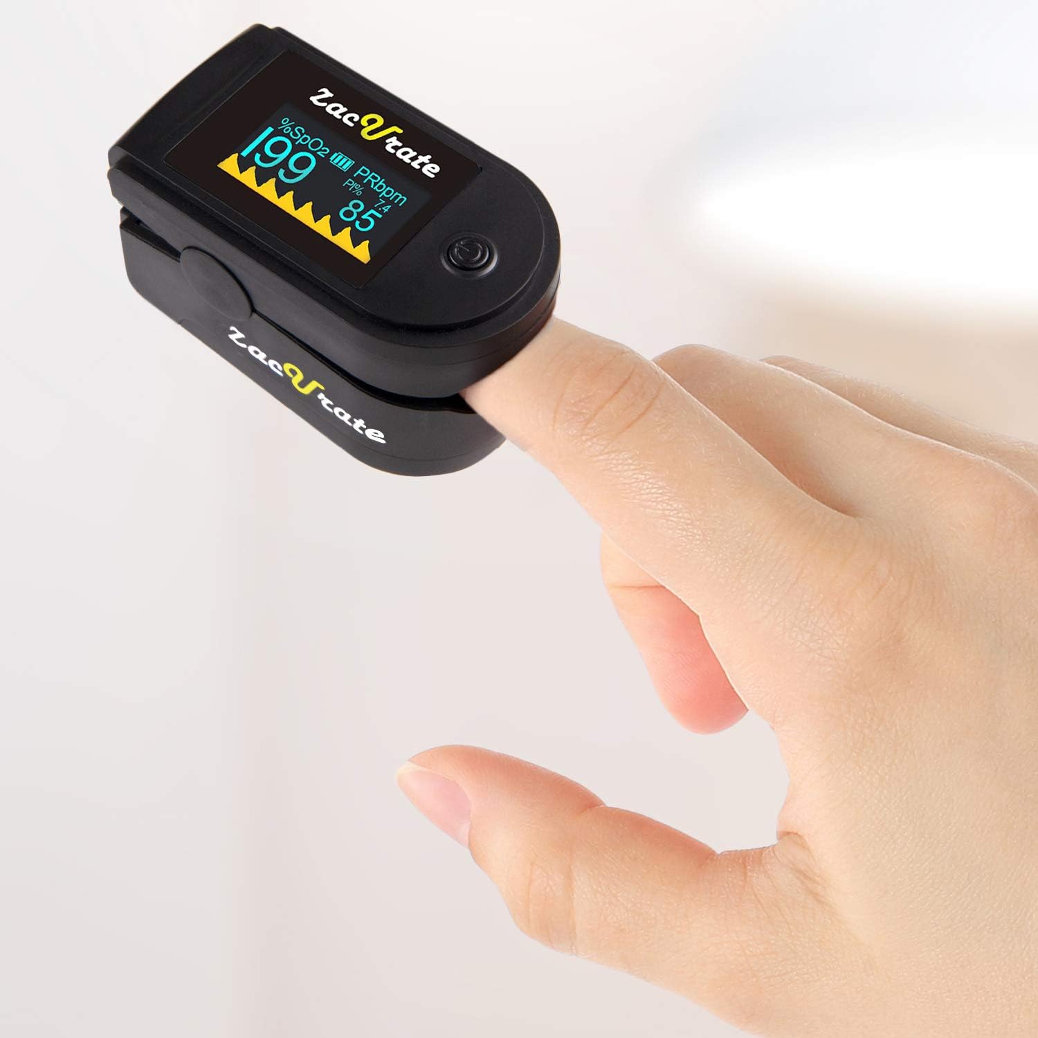 Detalle de Zacurate 500C Elite Pulse Oximeter 6‑view OLED