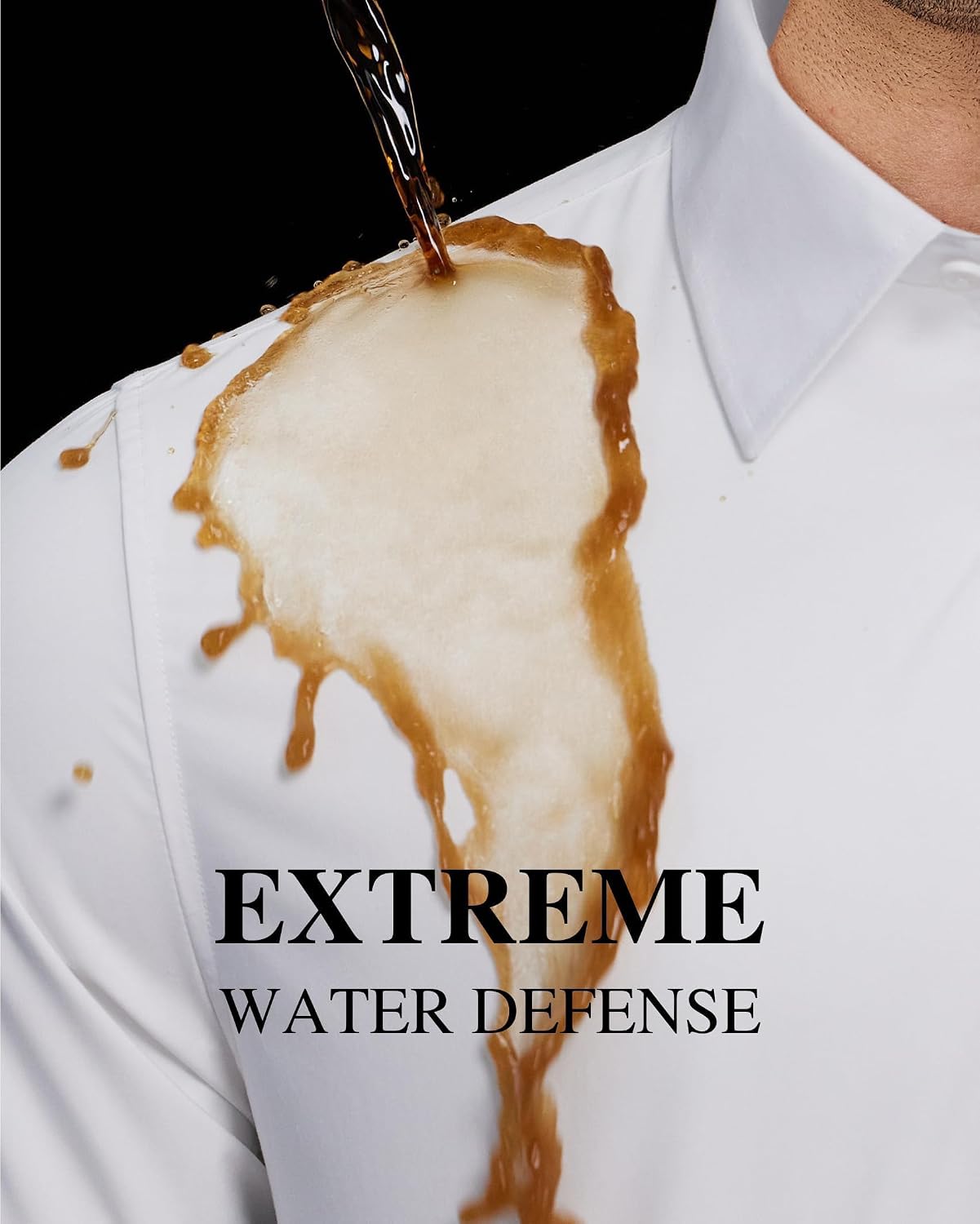 Detalle 2 de Alimens & Gentle Men's Dress Shirt stain-resistant long-sleeve 👔