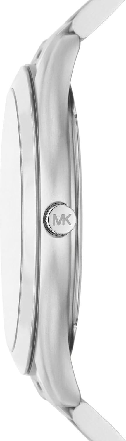 Detalle 2 de Michael Kors MK1060SET Herren Armbanduhr – 44 mm Edelstahl mit blauem Zifferblatt