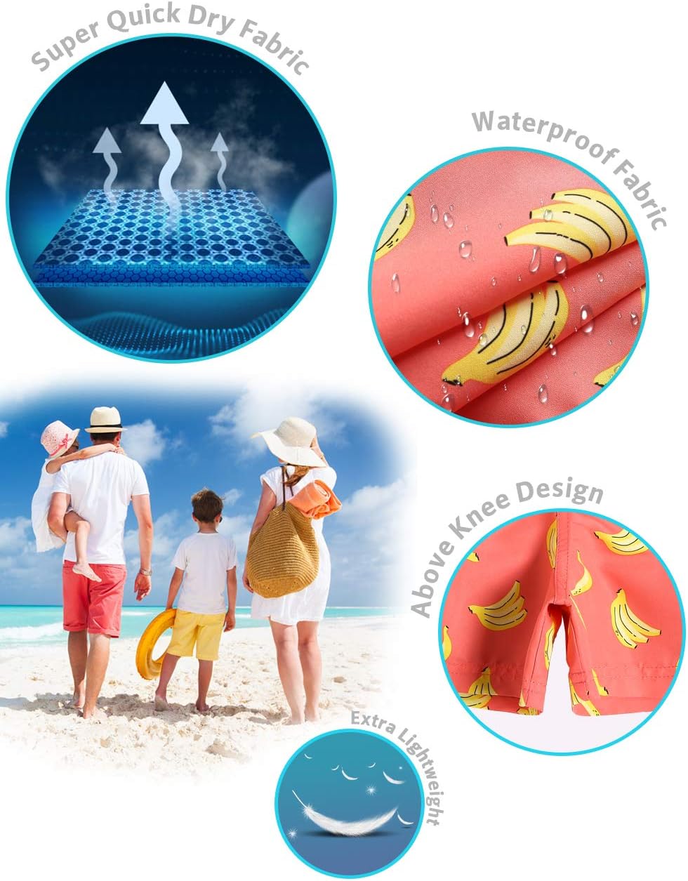Detalle de MaaMgic boys swim shorts with 3 pockets