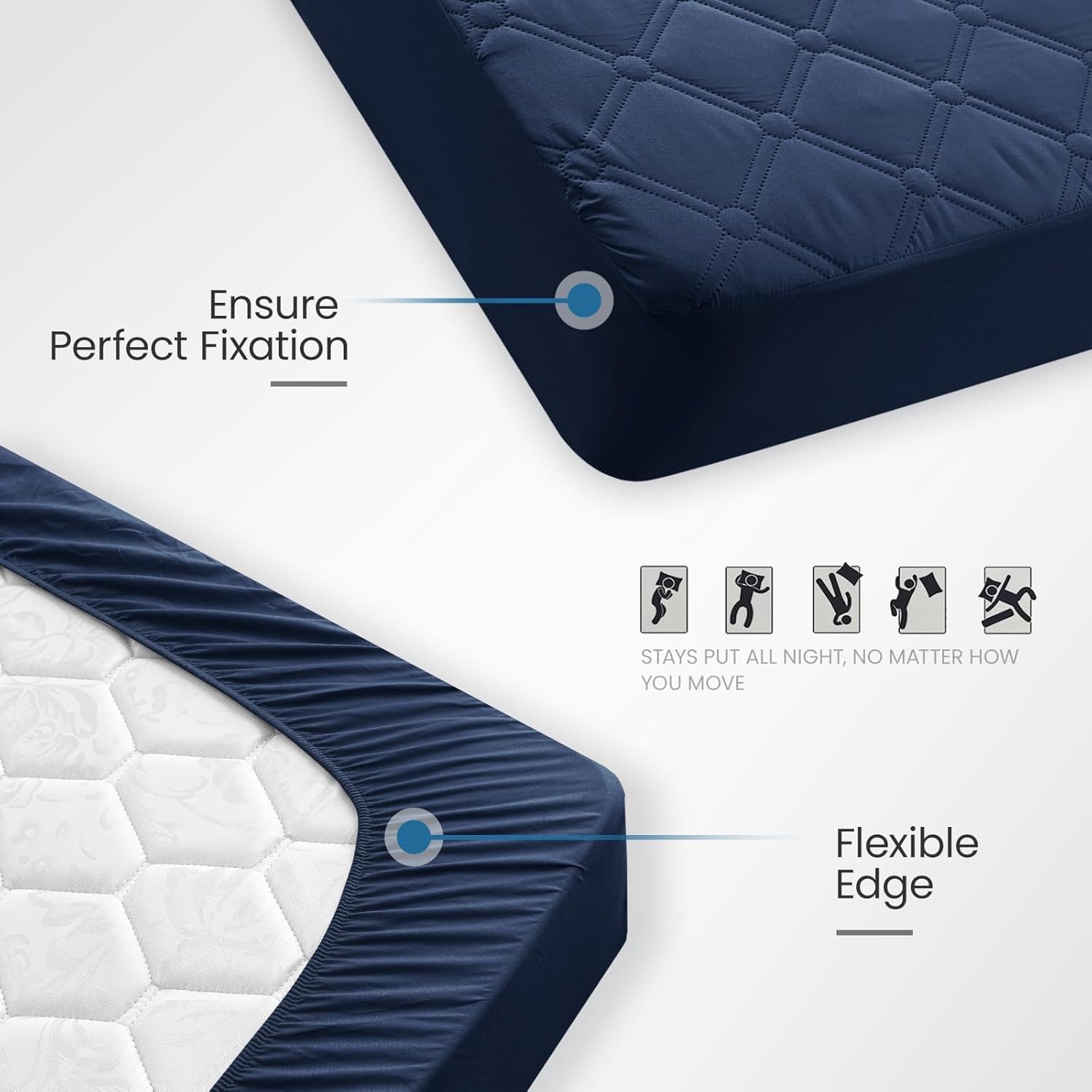 Thumbnail 3 de Ystyle protège-matelas imperméable 140x200 cm anti-acariens, lavable et élastique sur 4 côtés