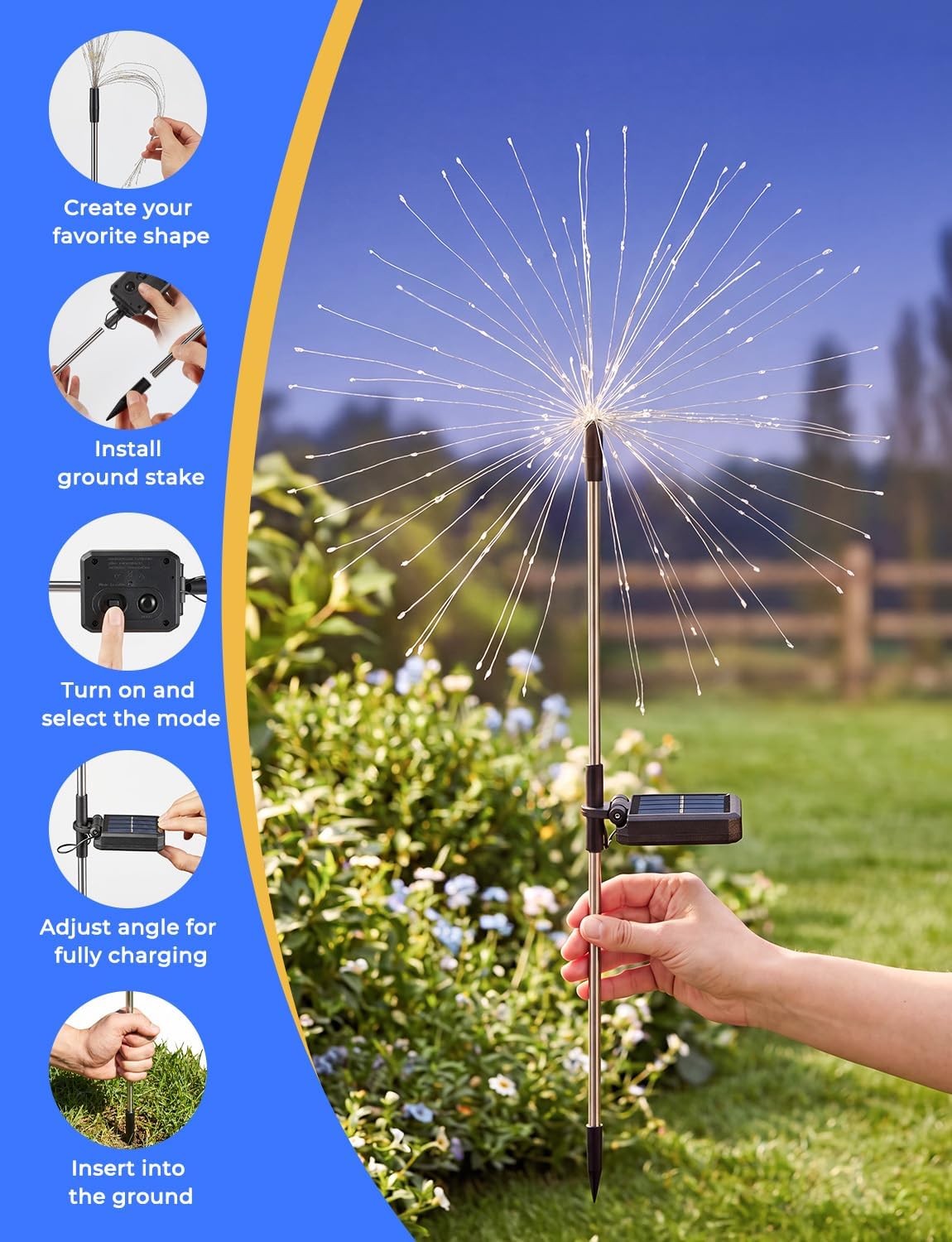 Thumbnail 5 de Solar Firework Lights, 2-Pack
