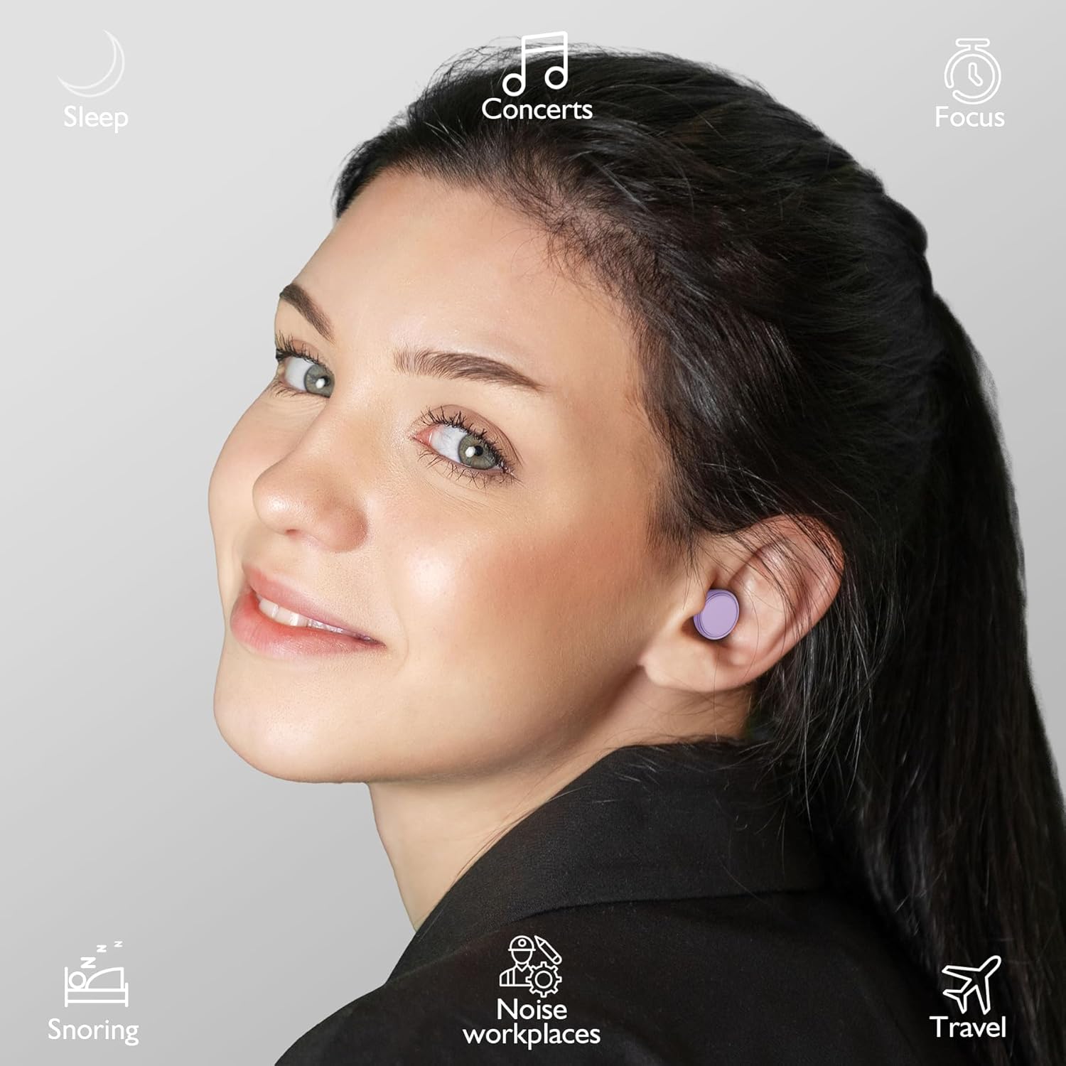 Thumbnail 5 de Jayine Ear Plugs for Sleep 25 dB, 2 pairs