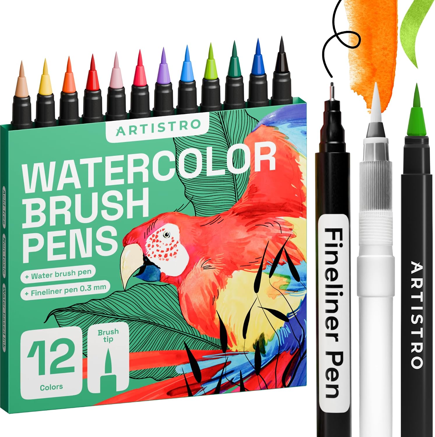 Thumbnail 6 de ARTISTRO Watercolor Markers, 48 Colors