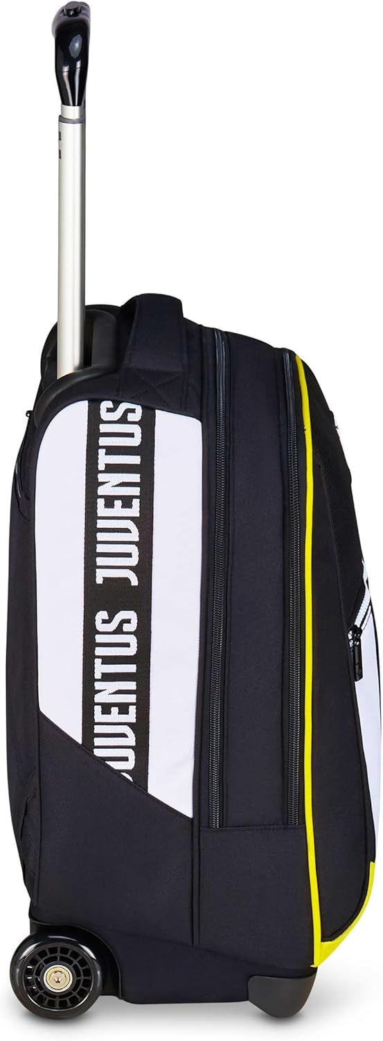 Detalle de Seven Juventus Big Trolley Scuola Fisso 2 in 1: Zaino e trolley bianco/nero, 36 L