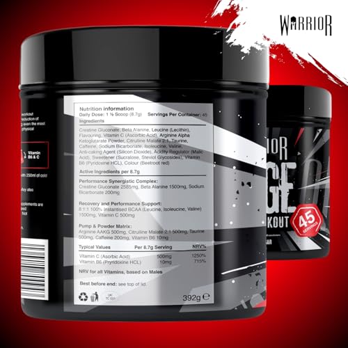 Thumbnail 2 de Warrior Rage Pre Workout Powder 392g: High-Strength Energy for Intense Sessions