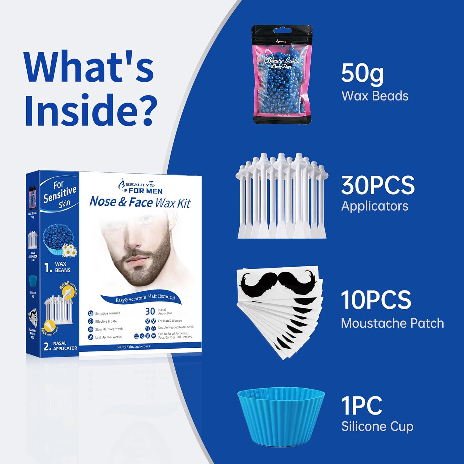 Thumbnail 6 de Kit ceretta per naso e orecchie Nose Wax da 50 g con coppetta in silicone e applicatori