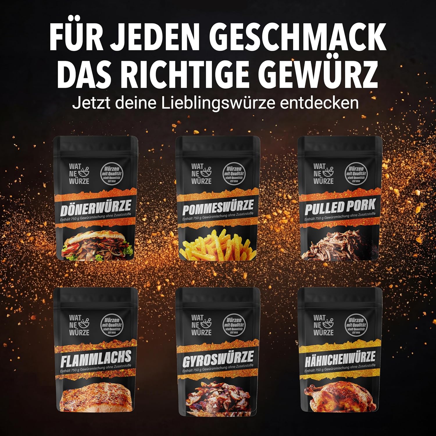 Thumbnail 6 de WAT NE WÜRZE Pulled Pork Rub Gewürzmischung 750 g – BBQ Gewürz für Pulled Pork aus Schweineschulter oder Schweinenacken