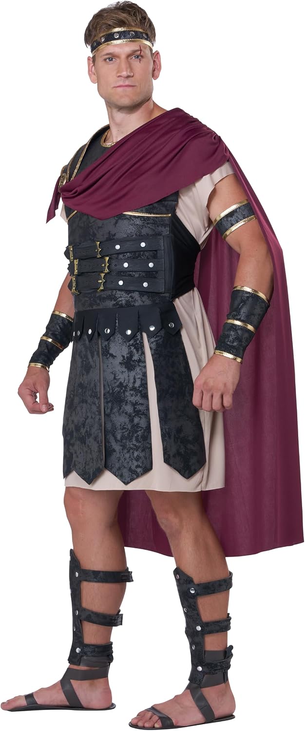 Detalle de California Costumes Men's Roman Gladiator Costume with Armor and Cape