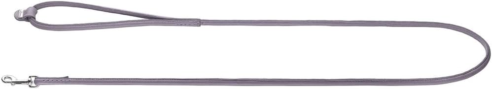 Thumbnail 1 de Hunter Hundeführleine SOHO Round MINI (6/140) aus Rindsleder mit Handschlaufe – Flieder-grau