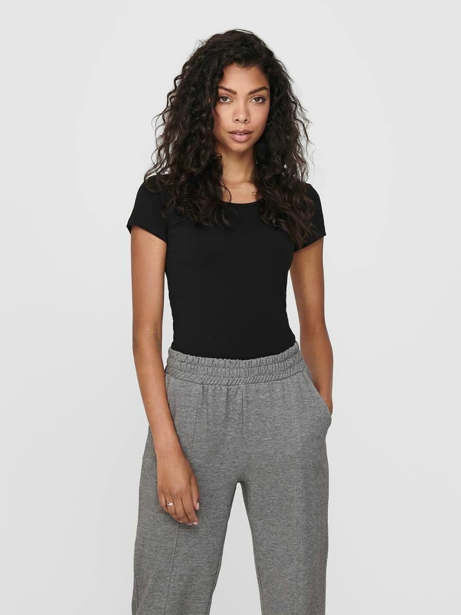 Thumbnail 1 de ONLY Damen Onllive Love S/S O-Neck Top JRS Bluse (3er Pack) – schlichtes Slim-Fit Basic für den Alltag
