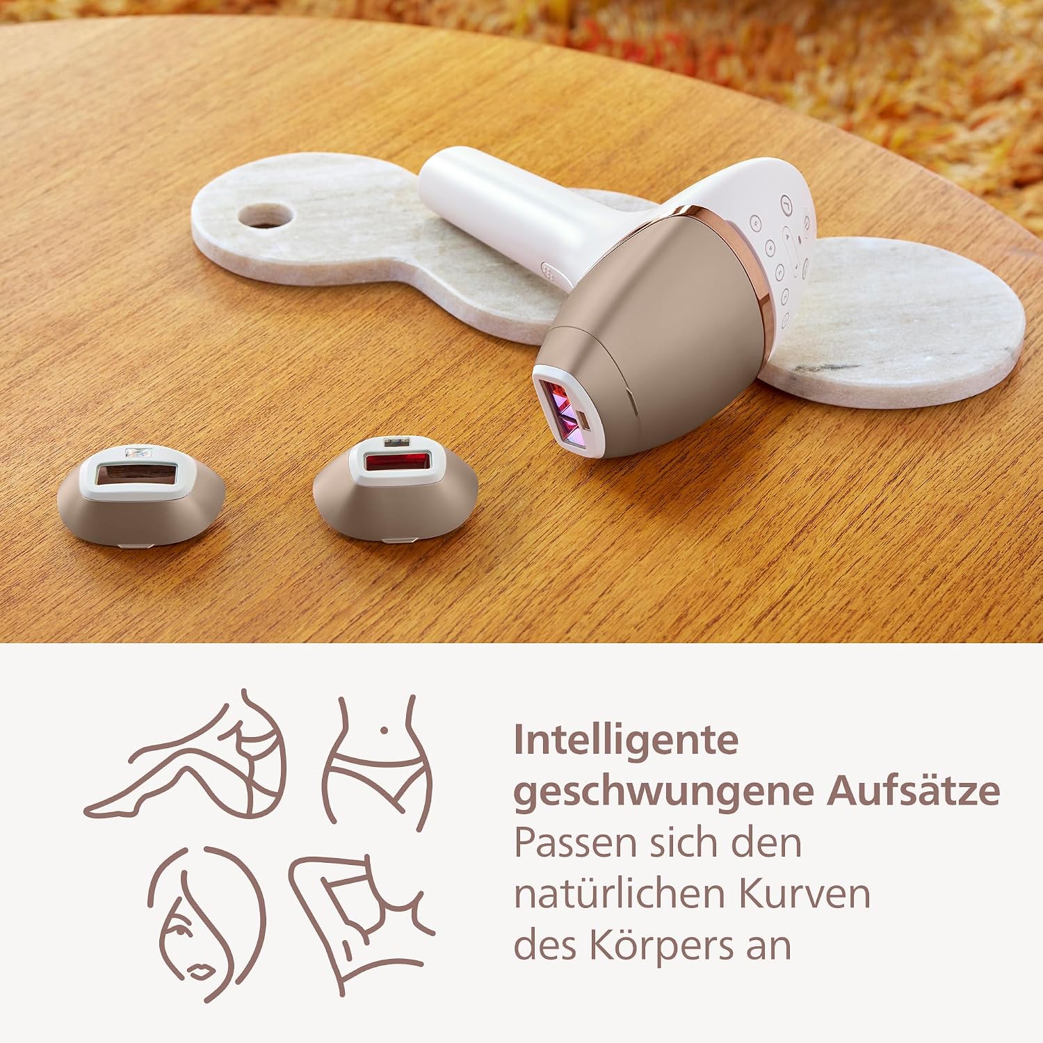 Thumbnail 5 de Philips Lumea IPL 9000 Series Haarentfernungsgerät 3 Aufsätze
