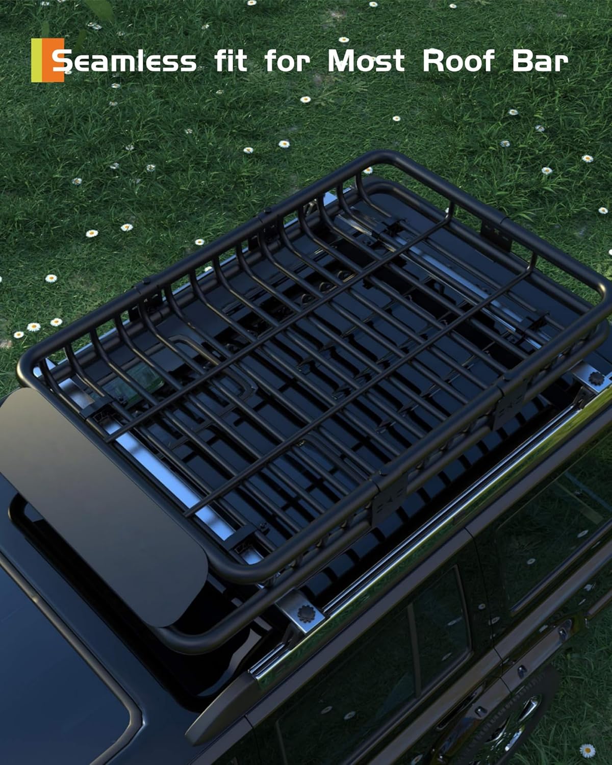 Thumbnail 6 de GarveeLife 51" x 36" Universal Roof Rack Basket — 200 LBS Capacity