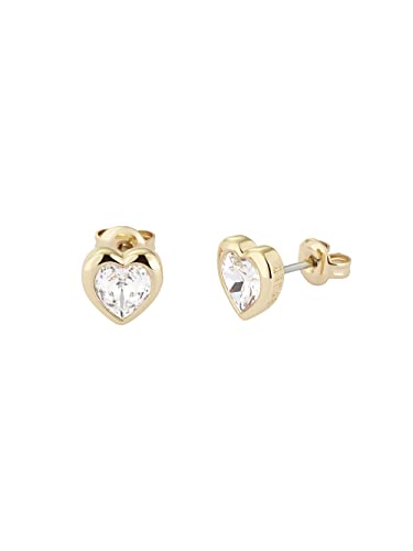 Detalle de Ted Baker heart stud earrings in gold tone