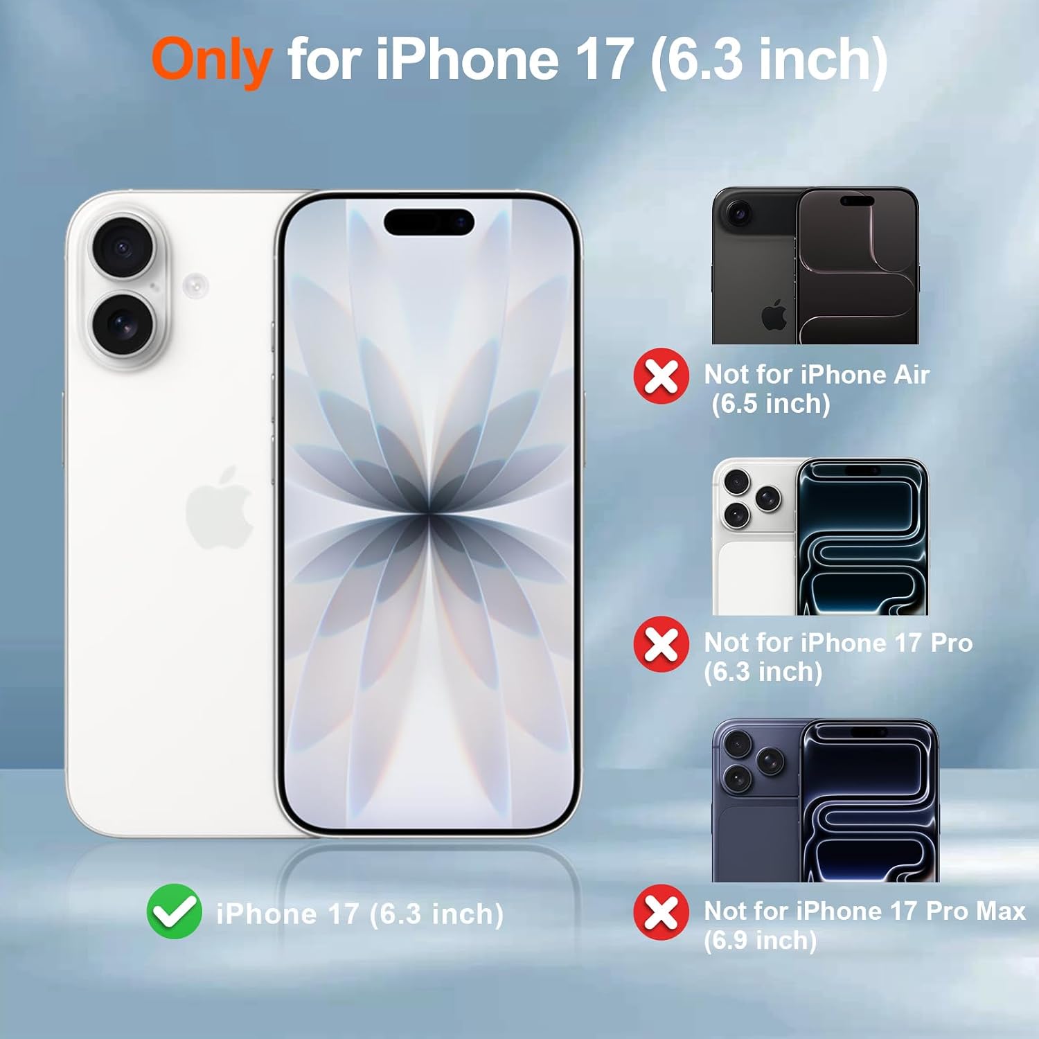 Detalle de SUPFINE Magnetic Case for iPhone 17 (6.3") with MagSafe, Screen Protector, and Full Camera Protection