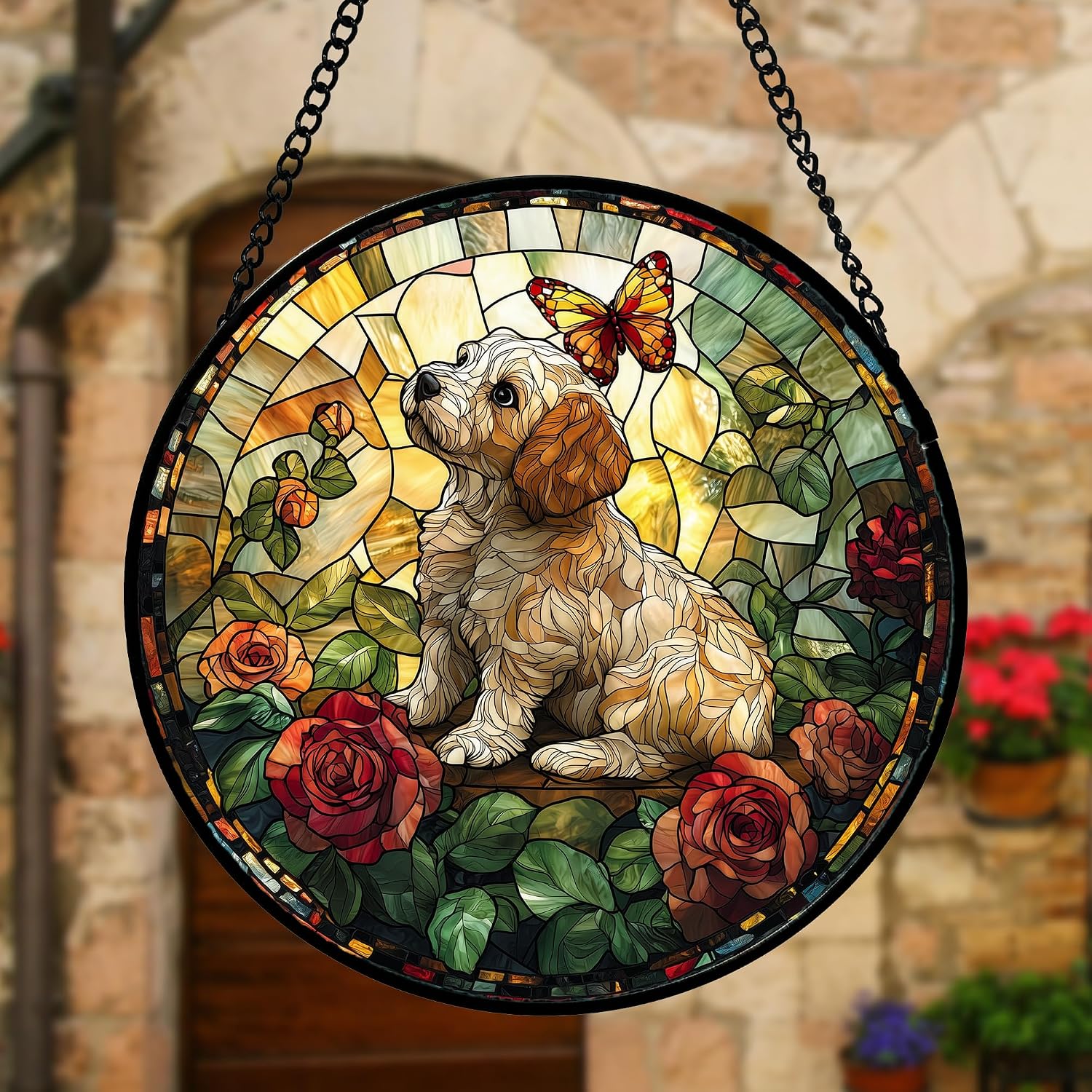 Detalle 2 de Stained Glass Suncatcher 7.8-inch