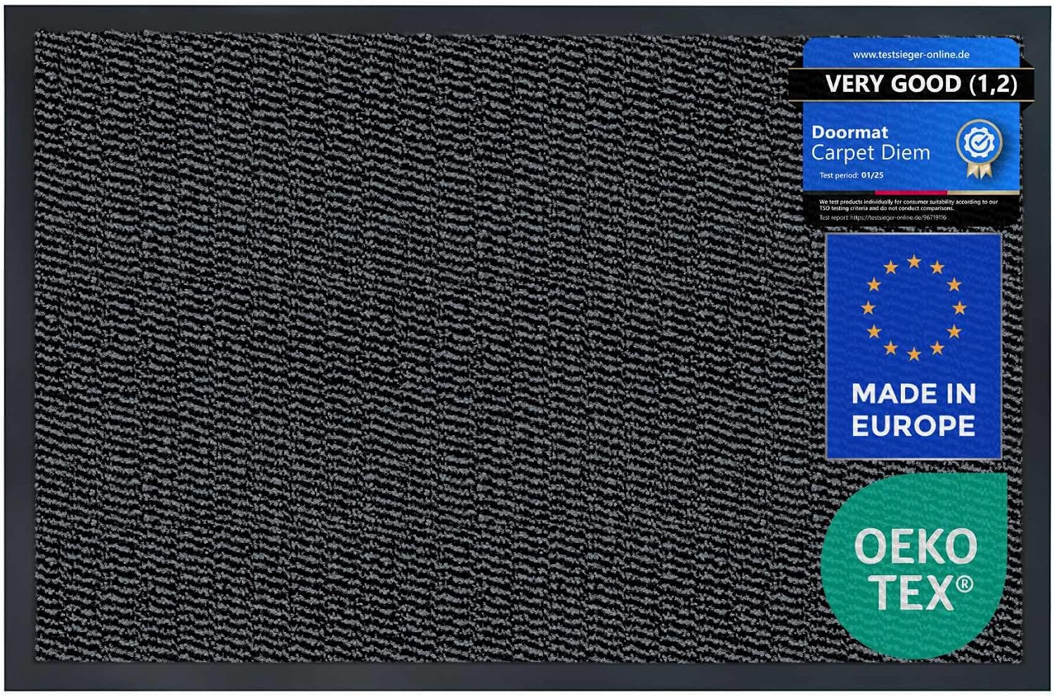 Detalle de Carpet Diem Zerbino 40x60 Nero Antracite
