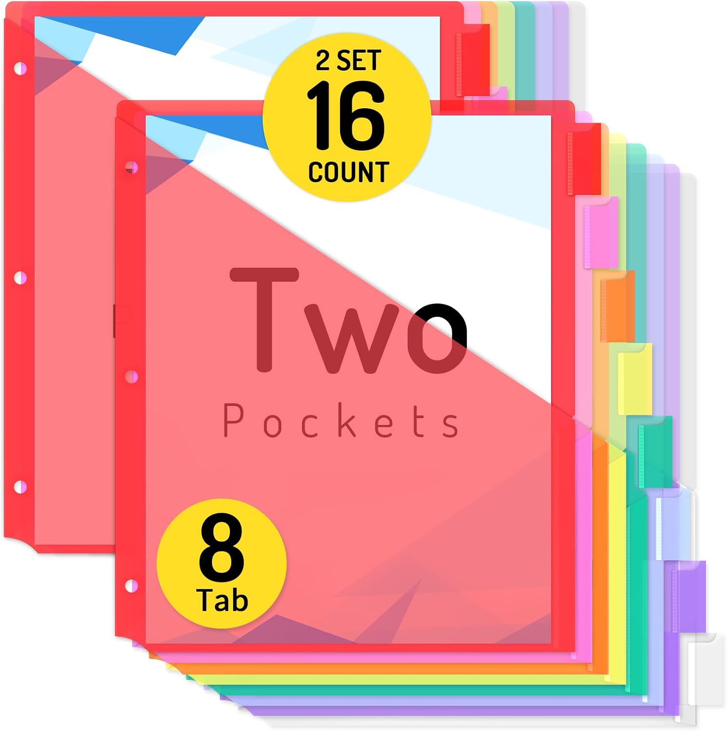 Detalle de Forvencer Binder Dividers with 2 Pockets