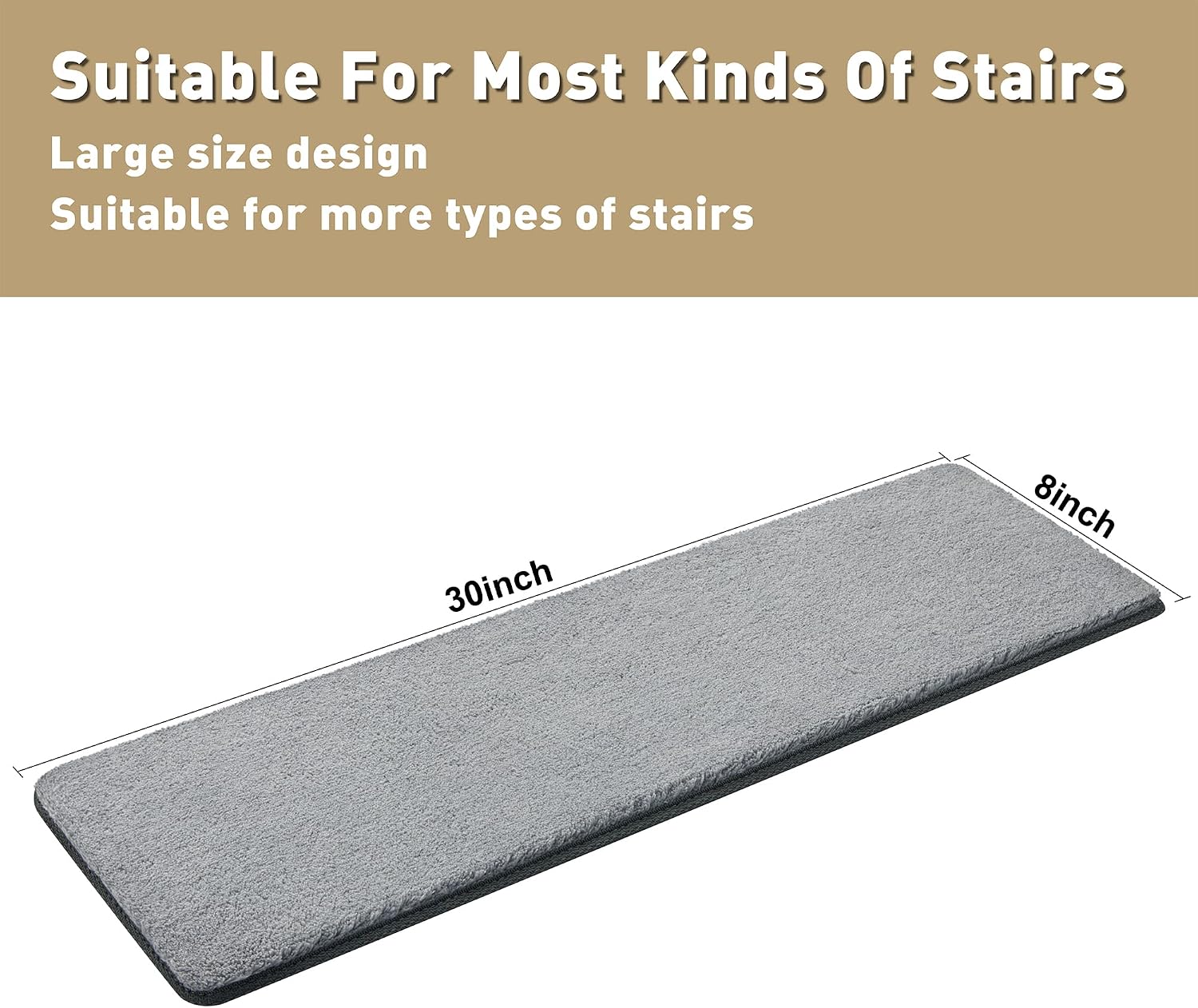 Thumbnail 2 de PURE ERA Carpet Stair Treads 8 x 30 Inch
