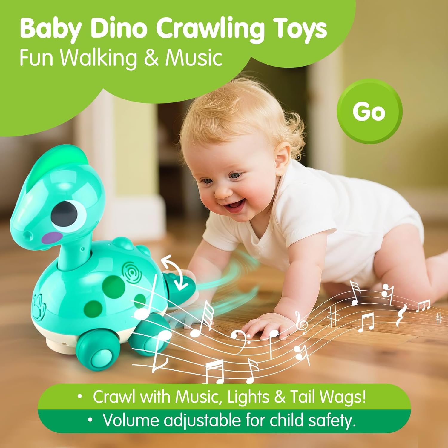 Thumbnail 2 de CubicFun Baby Crawling Dinosaur 12 months+