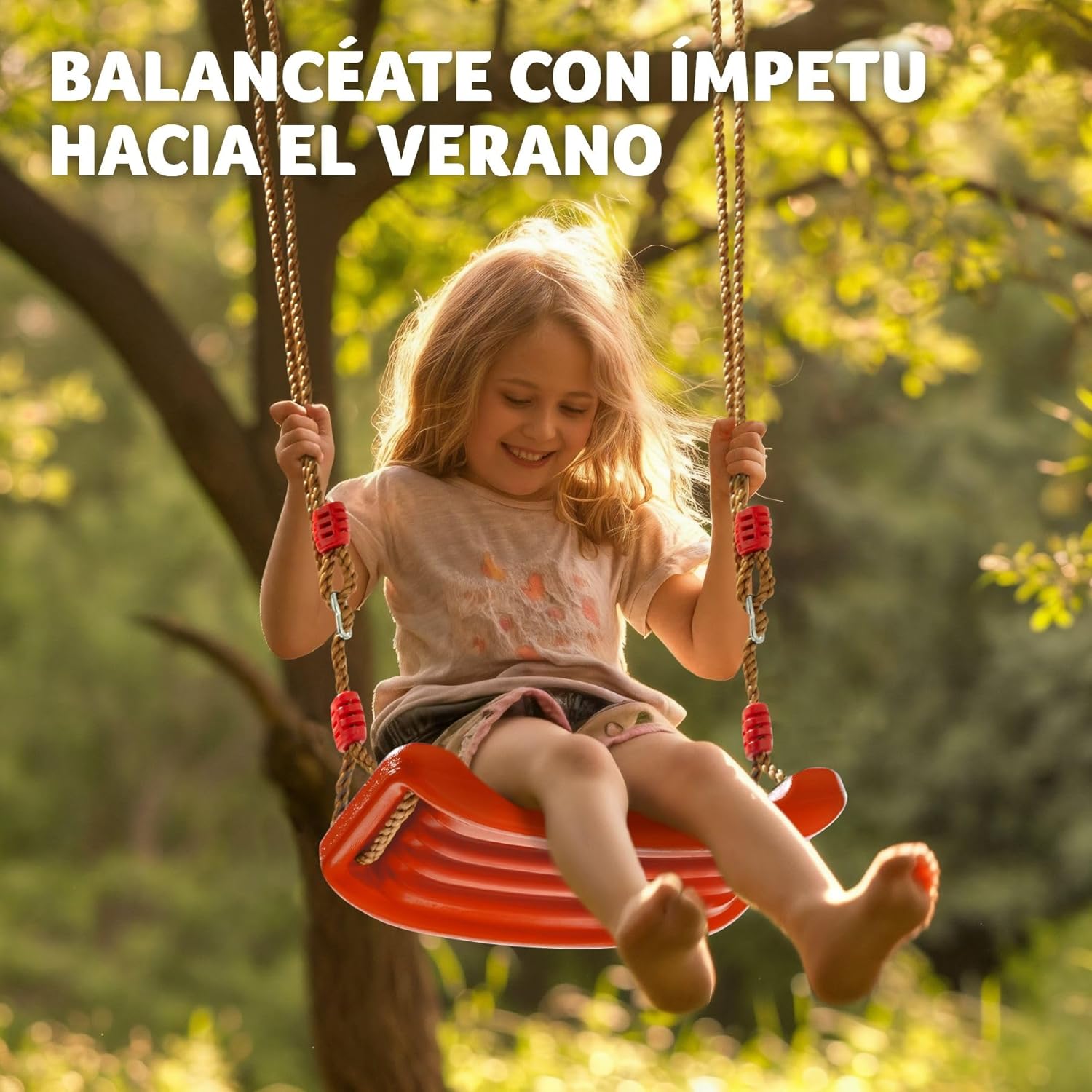 Thumbnail 7 de tectake® Columpio Infantil Ajustable con Cuerdas y Resistente 🌳