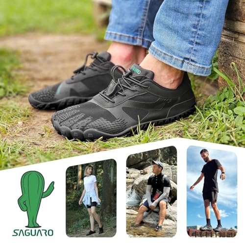 Thumbnail 1 de SAGUARO Zapatillas Barefoot para Hombre y Mujer – Minimalistas para Deportes Acuáticos, Onyx Negro, 43 EU