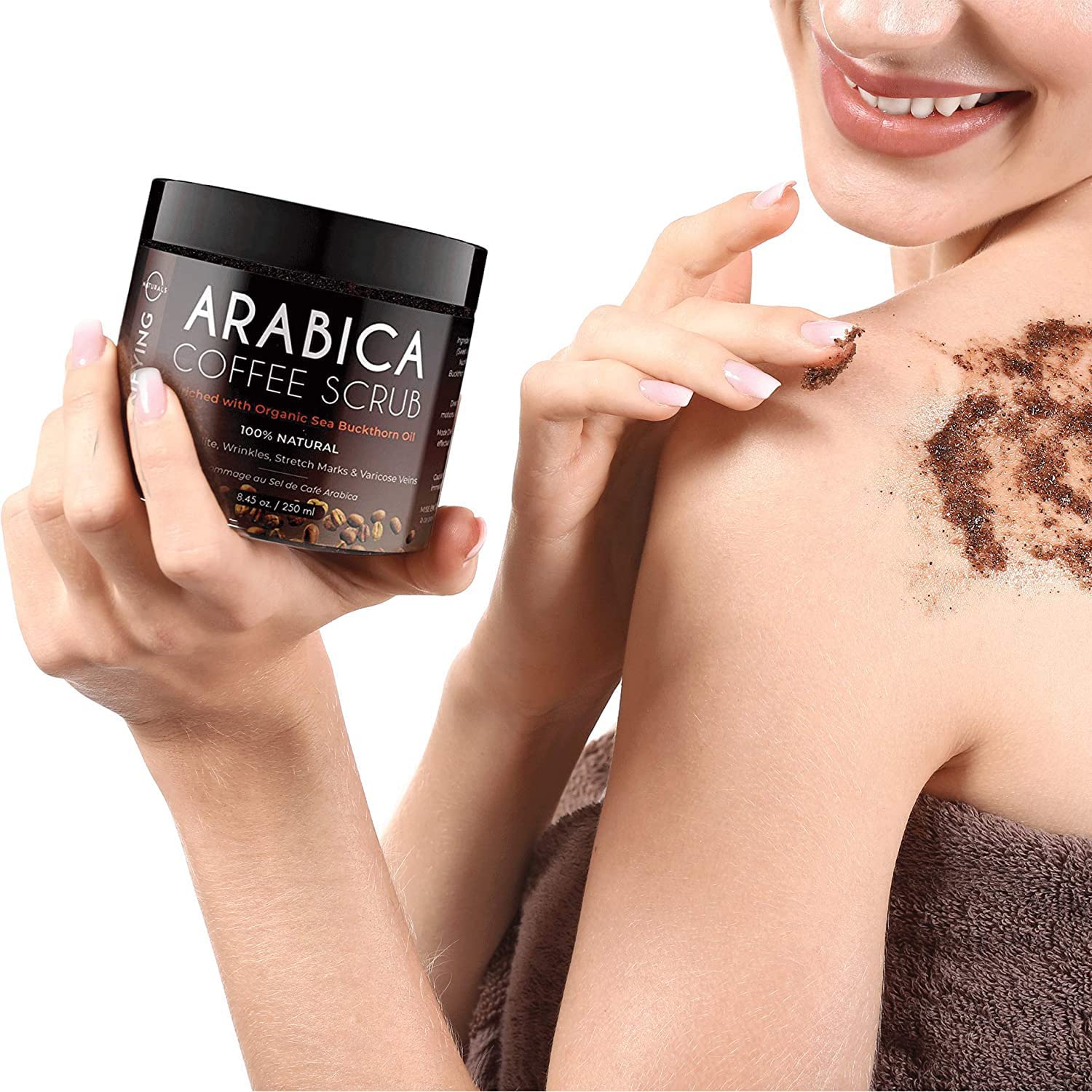 Detalle 2 de O Naturals Körperpeeling Arabica Kaffee 250 ml