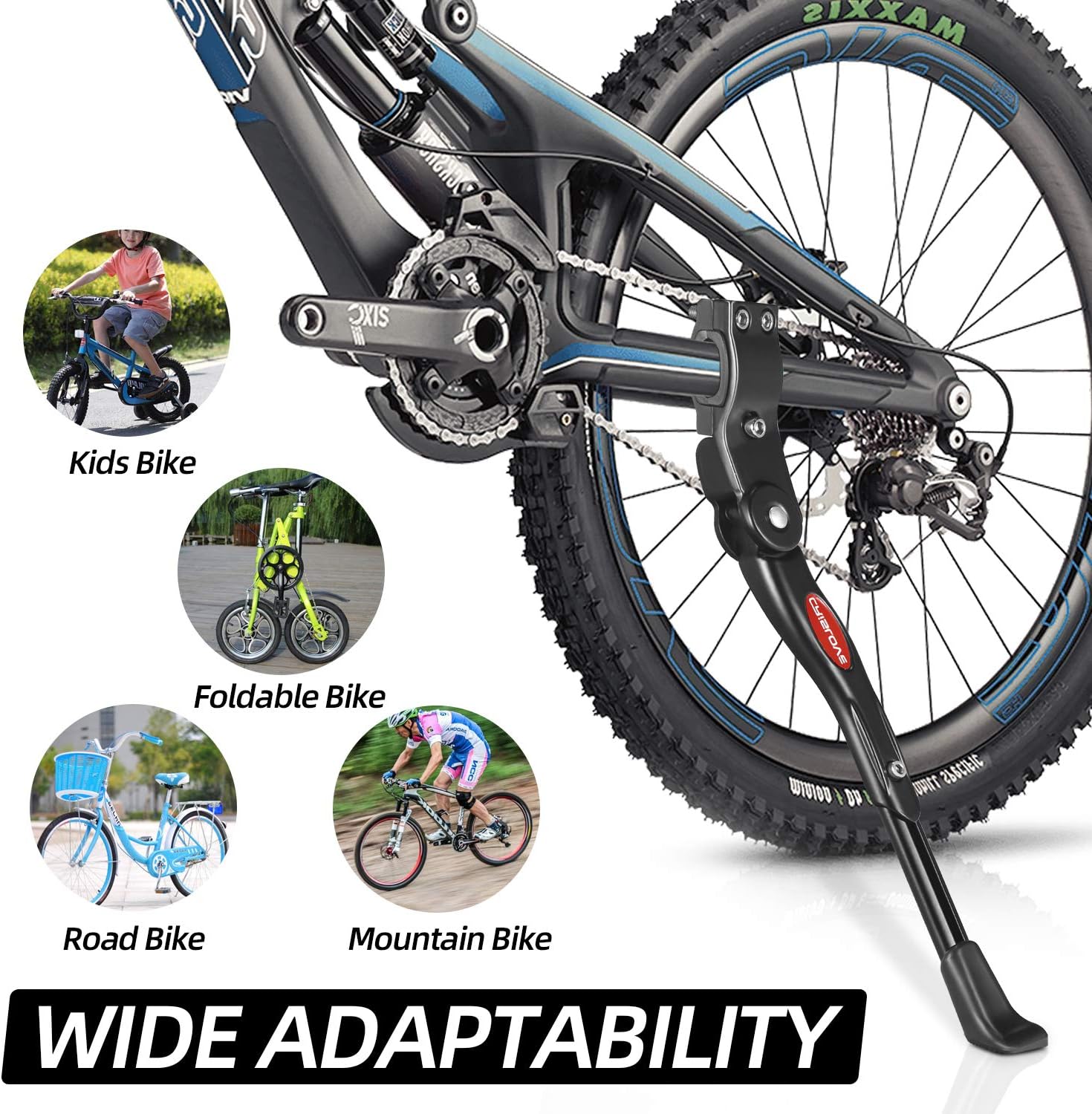 Detalle 2 de Crislove bike kickstand for 24-28 inch wheels