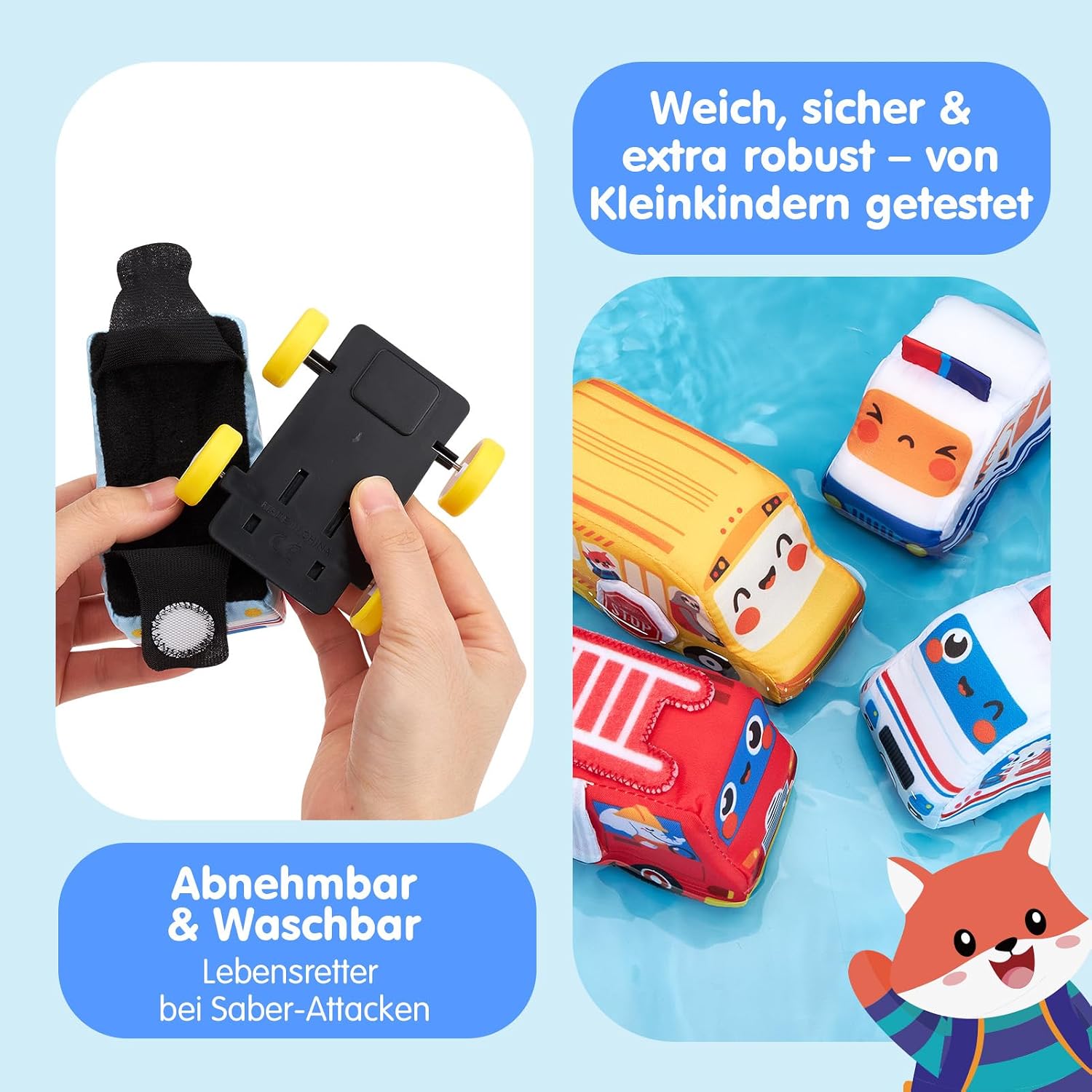 Thumbnail 4 de hahaland Baby Spielzeug 4er Auto-Set 9-teilig