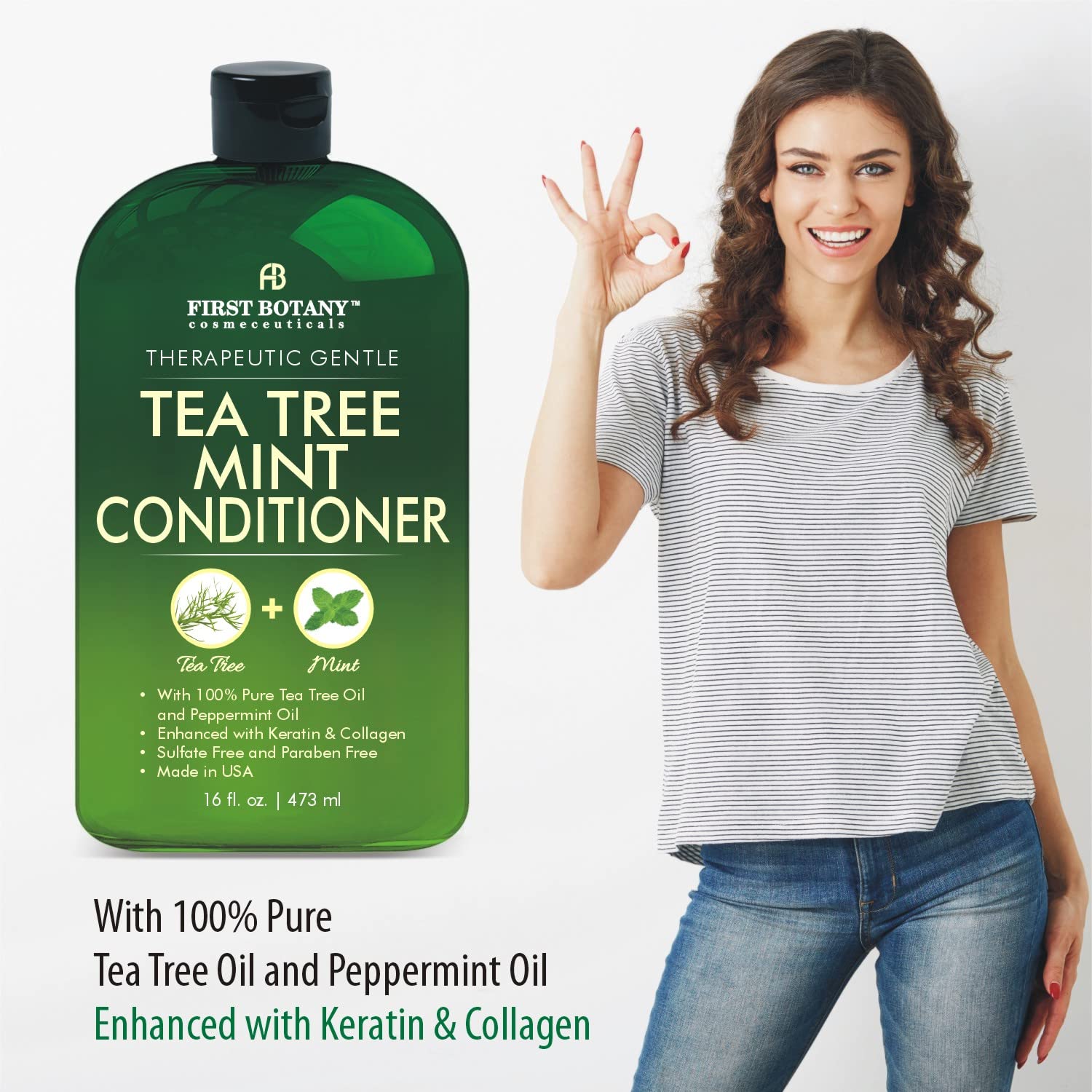 Thumbnail 5 de First Botany Tea Tree Mint Shampoo & Conditioner – 16 Fl Oz