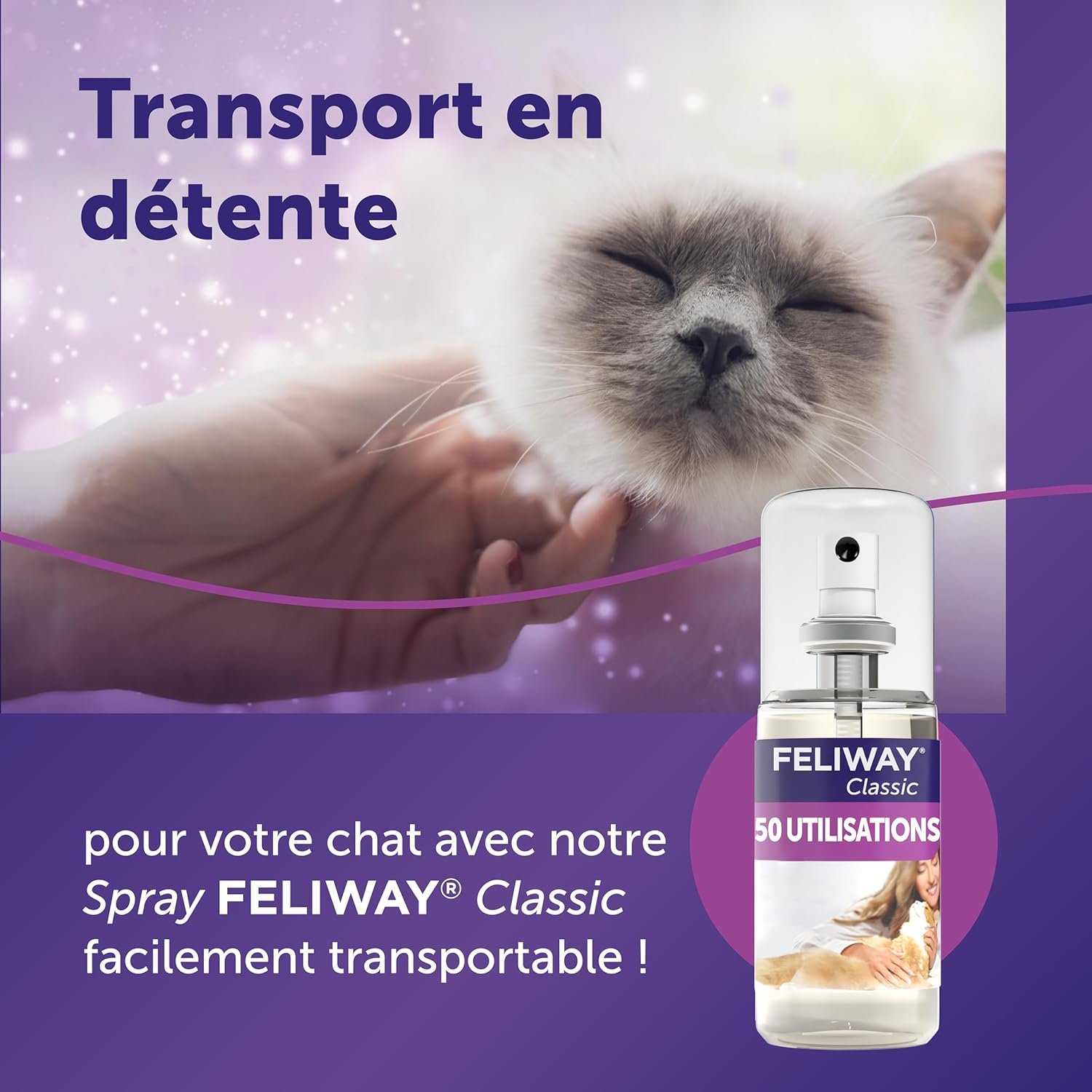 Detalle de FELIWAY Classic Spray 60 ml – Phéromones apaisantes pour chats