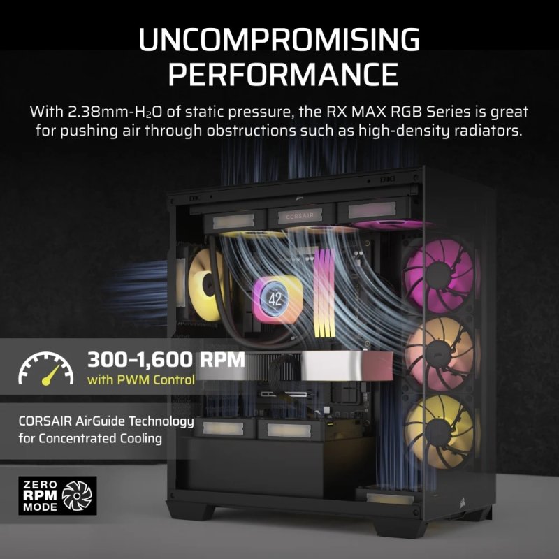 Thumbnail 2 de Corsair iCUE LINK RX140 MAX RGB ventilador PWM 140 mm