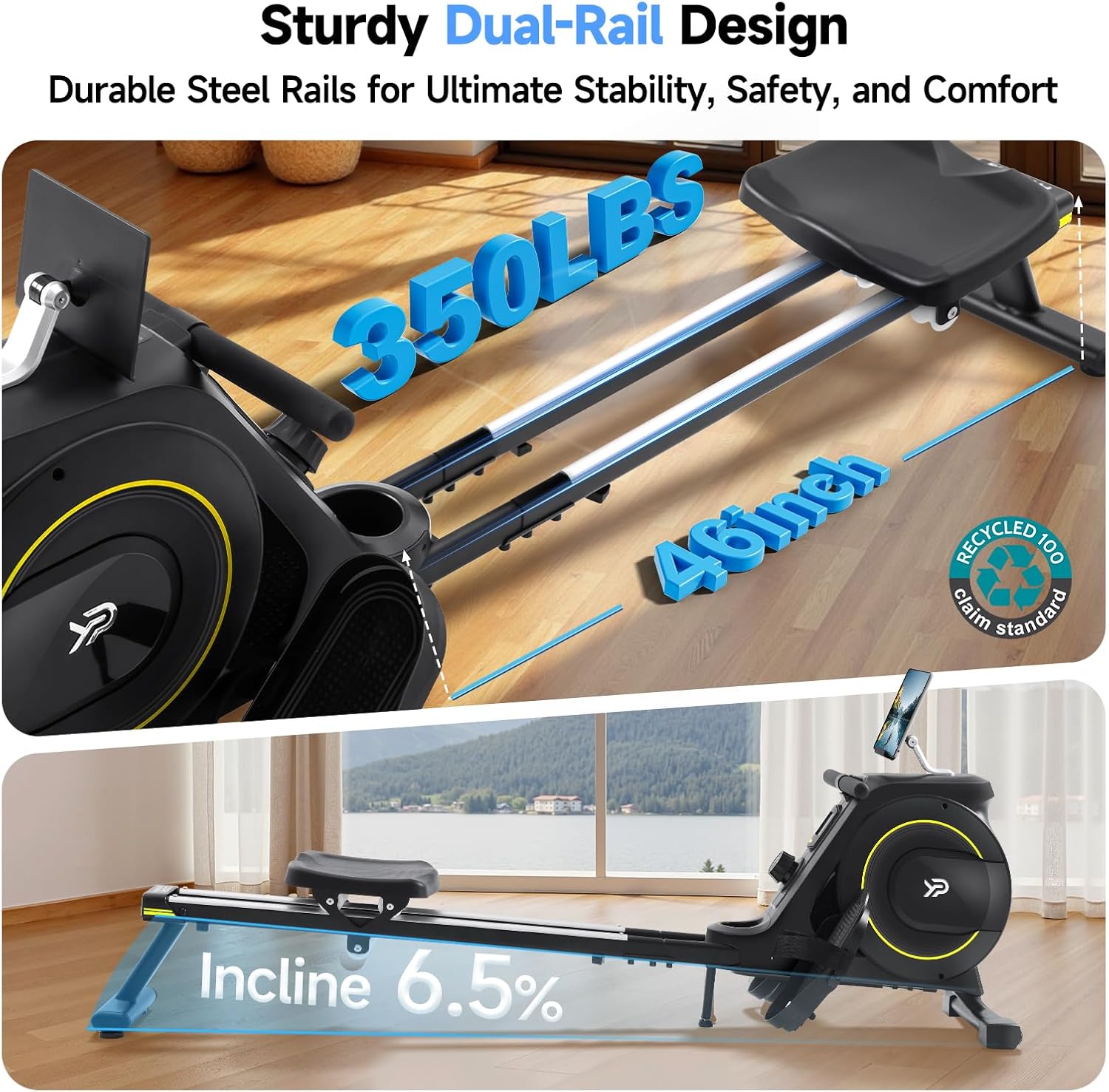 Thumbnail 3 de Rowing Machine 350 LB Capacity ⚙