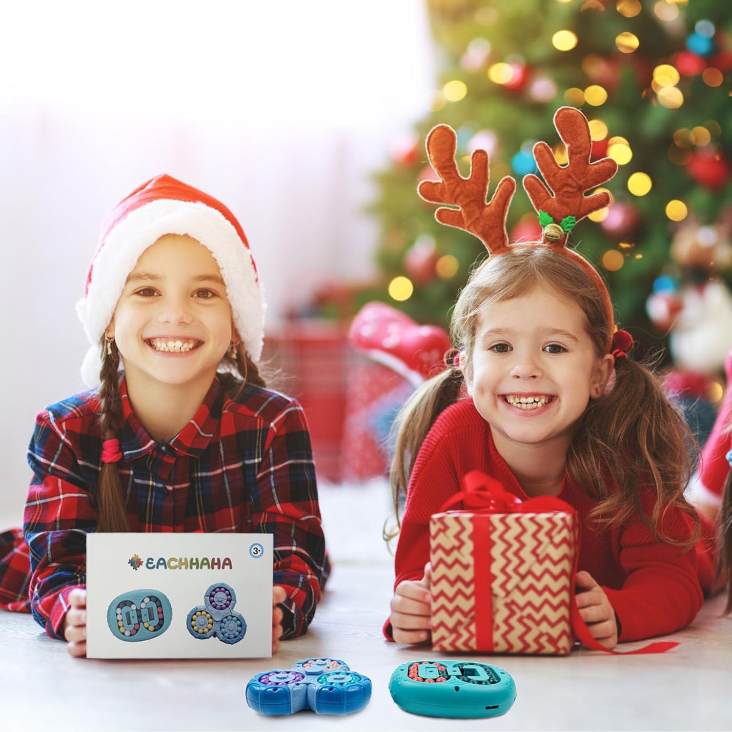 Detalle de EACHHAHA 2 Pieces Magic Beans Set — Rotating Cube Puzzle for Mind, Hands and Focus