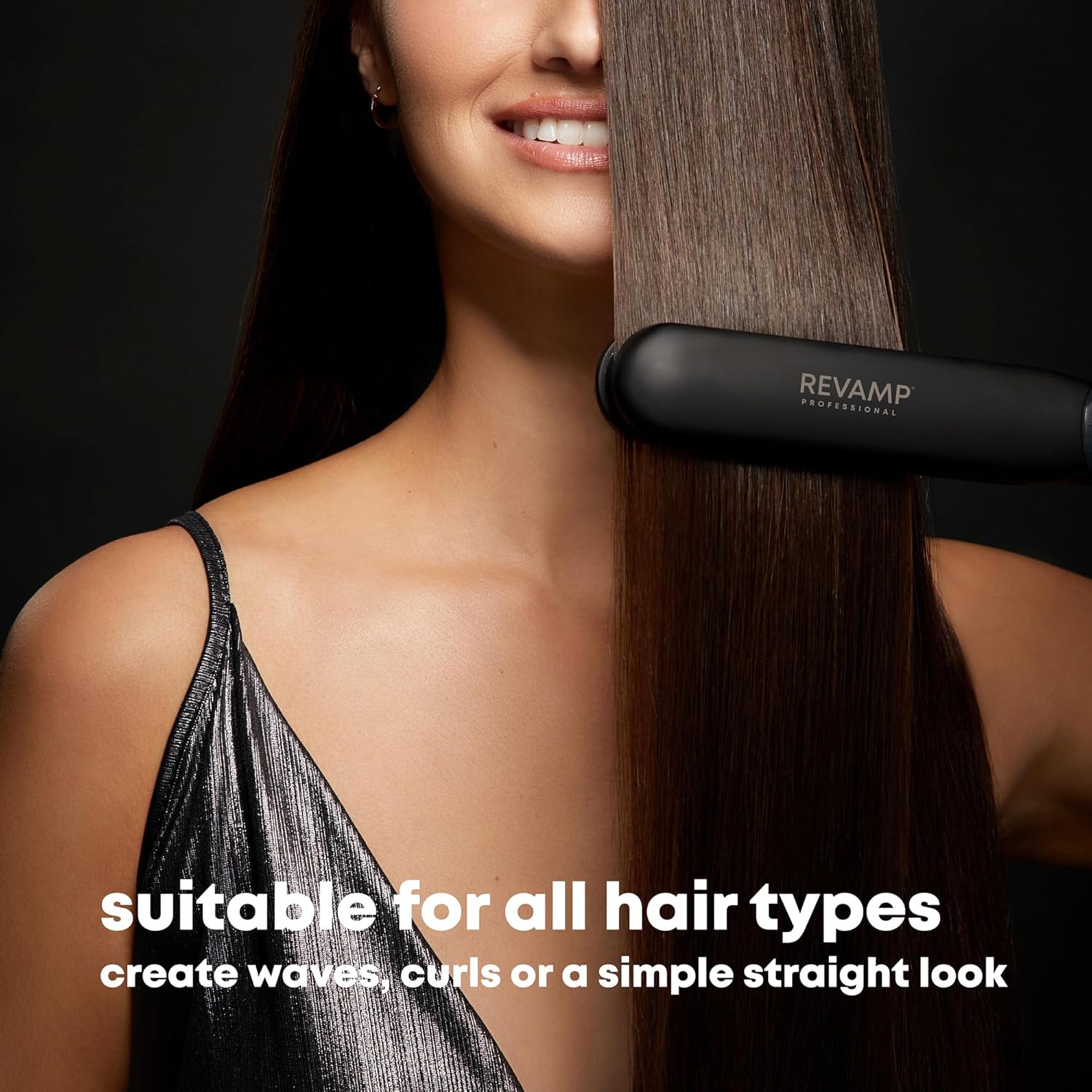 Thumbnail 5 de REVAMP Steam Care Lisseur à Cheveux en Céramique – Lisseur à Vapeur avec Plaques Ionique et Technologie Hydratante