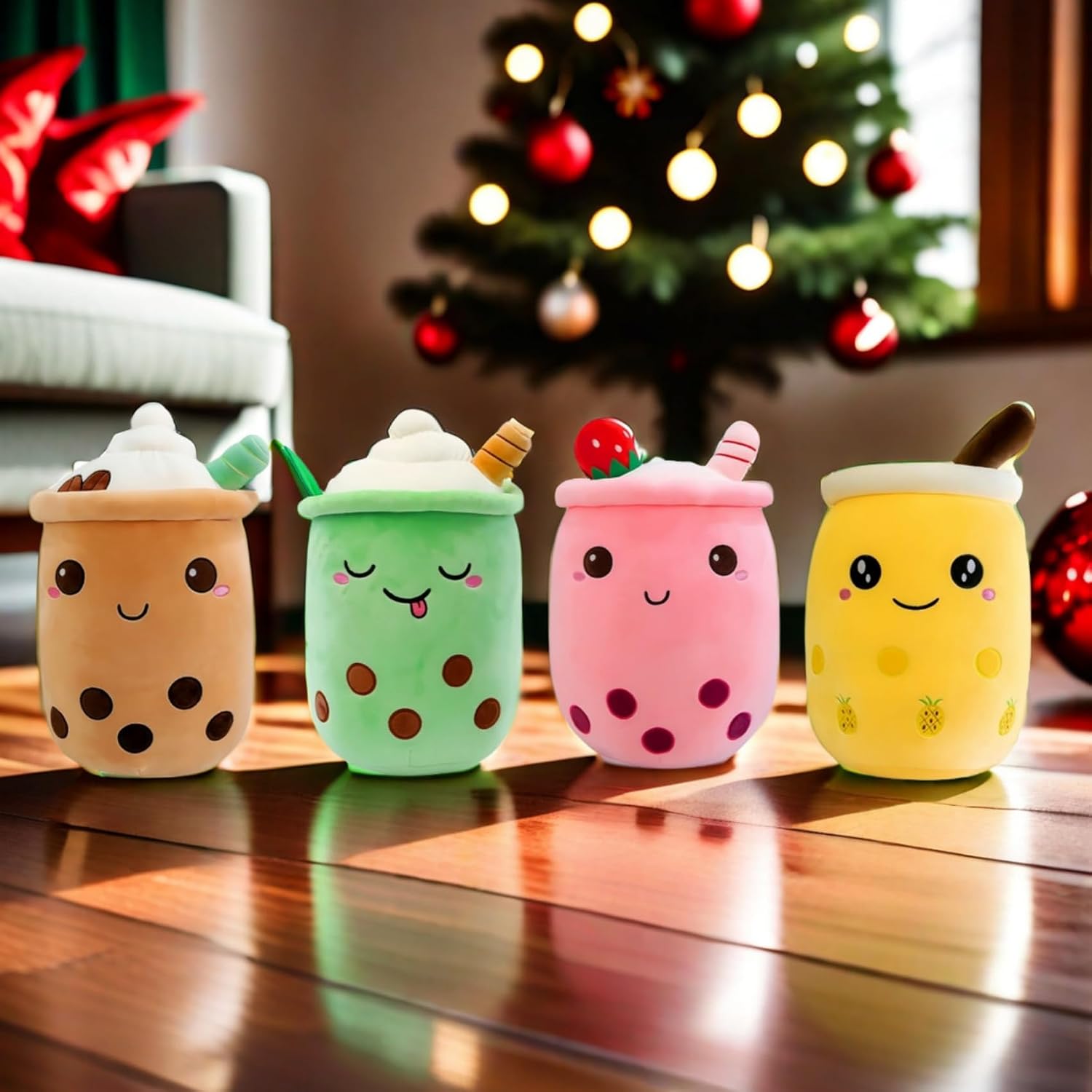 Detalle de FSRONGXI 2pcs Boba Plush: Cute Bubble Tea Plushies for Play, Display and Collecting