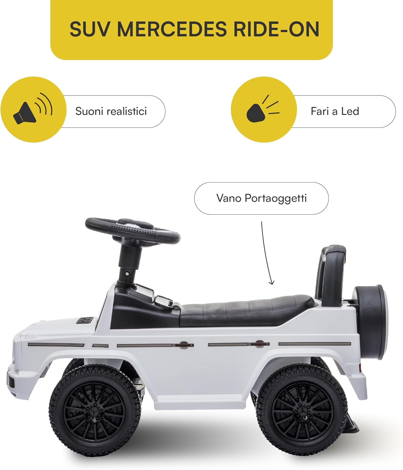 Detalle 2 de Baroni Toys Suv Mercedes Ride-On 69,5 cm