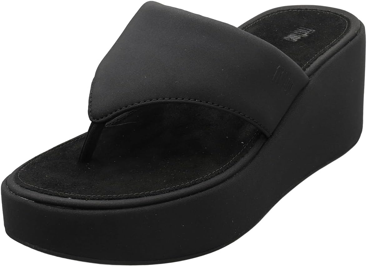 Detalle de Fitflop Women's Platfforms Wedge Toe-Post Sandals — Sandales compensées à bride-pouce