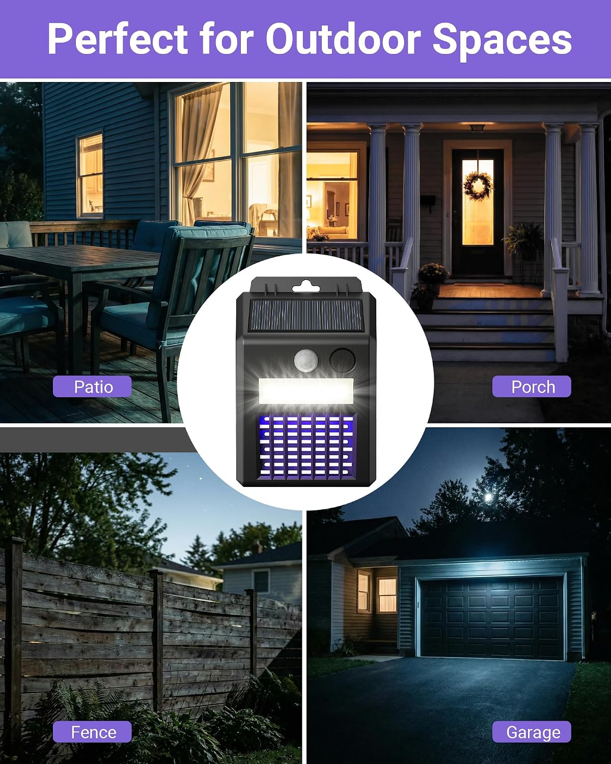 Detalle de Peepst Solar Bug Zapper with 3 Modes