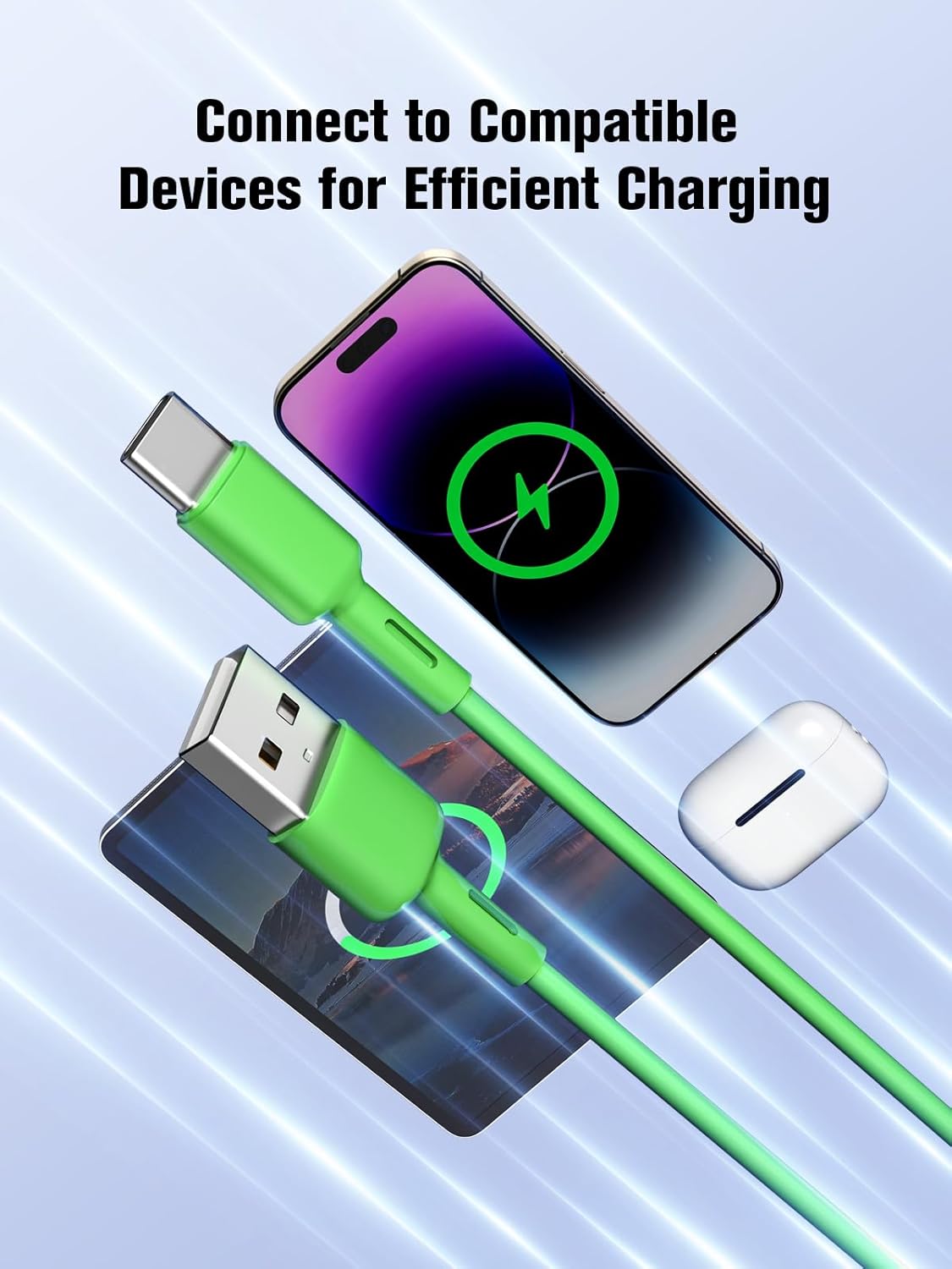Thumbnail 1 de Bestwist USB to USB C Cable 0.95M (4 Pack): Reliable USB-A to USB-C Charging & Data