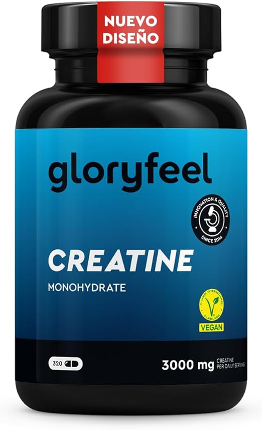 Detalle de Creatina Monohidratada 3.412mg - 320 Cápsulas 💪 Para Mass Fitness