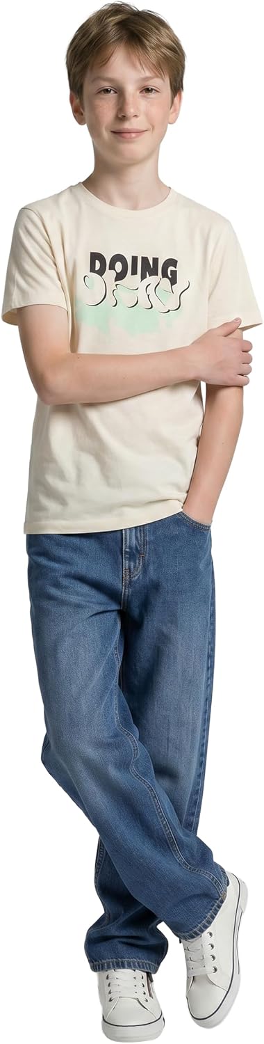 Detalle 2 de Tom Tailor Jungen Kinder Baggy Fit Jeans im Five-Pocket-Style