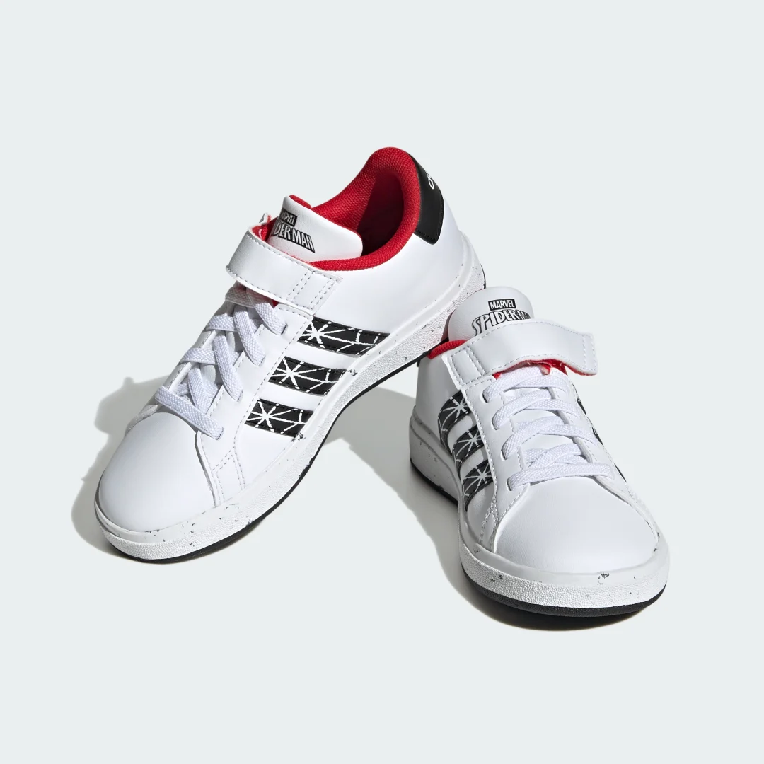 Thumbnail 3 de Adidas Grand Court x Marvel Spider-Man Shoes Kids: zapatillas blancas para pequeños héroes