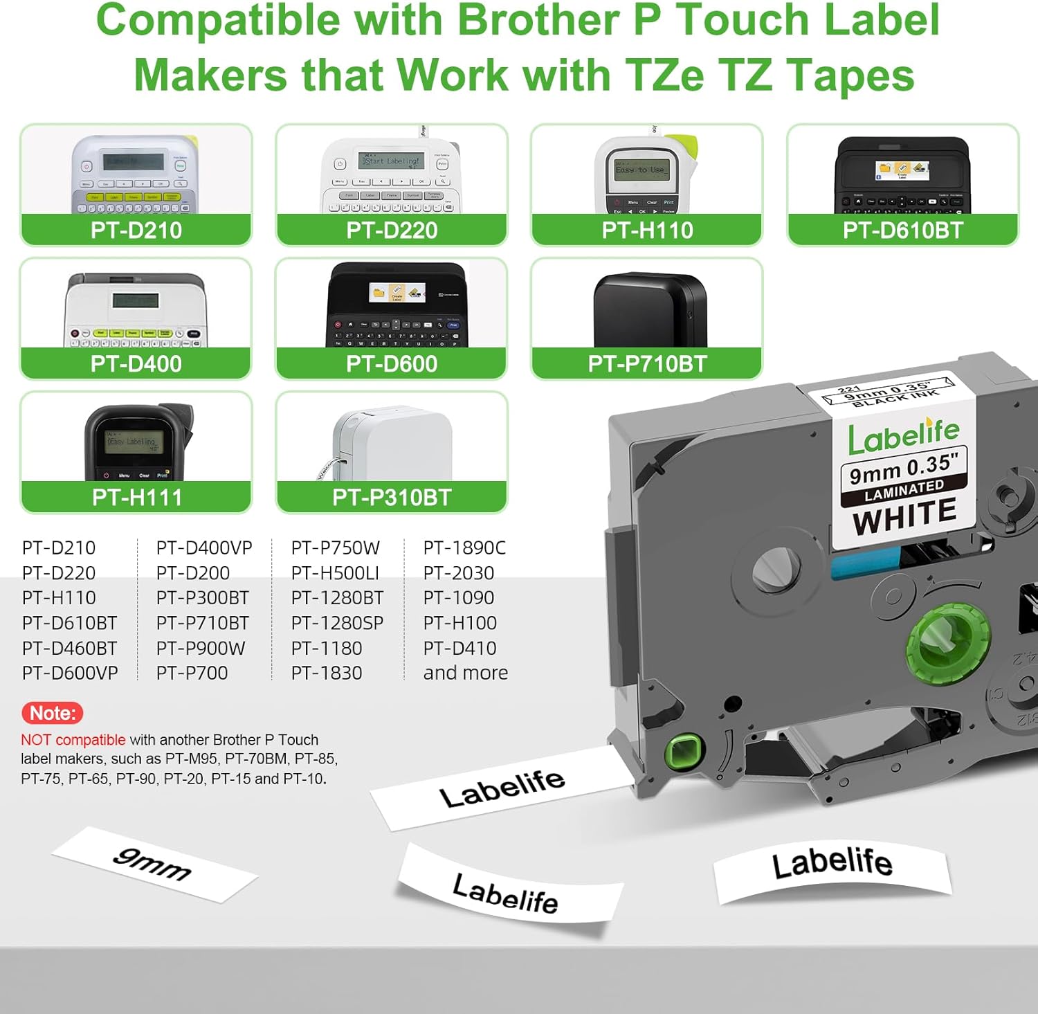 Thumbnail 1 de Labelife TZe-221 9mm Replacement Tape 📎