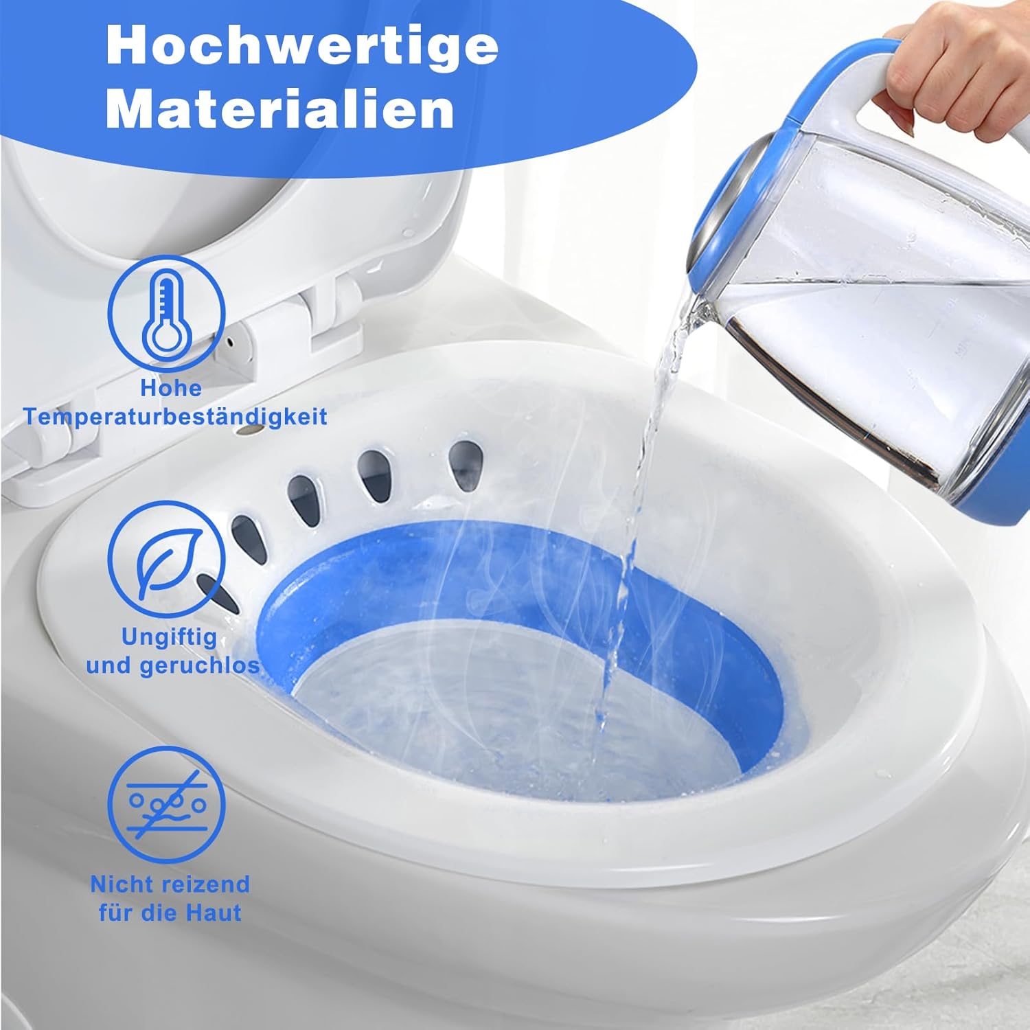 Thumbnail 2 de DEANIC Sitzbad faltbar 33.5×36.5 cm