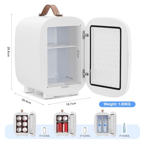 Thumbnail 7 de Enventor Mini Fridge 4 Litre/ 6 Can: Portable Cooler and Warmer with AC + 12V DC